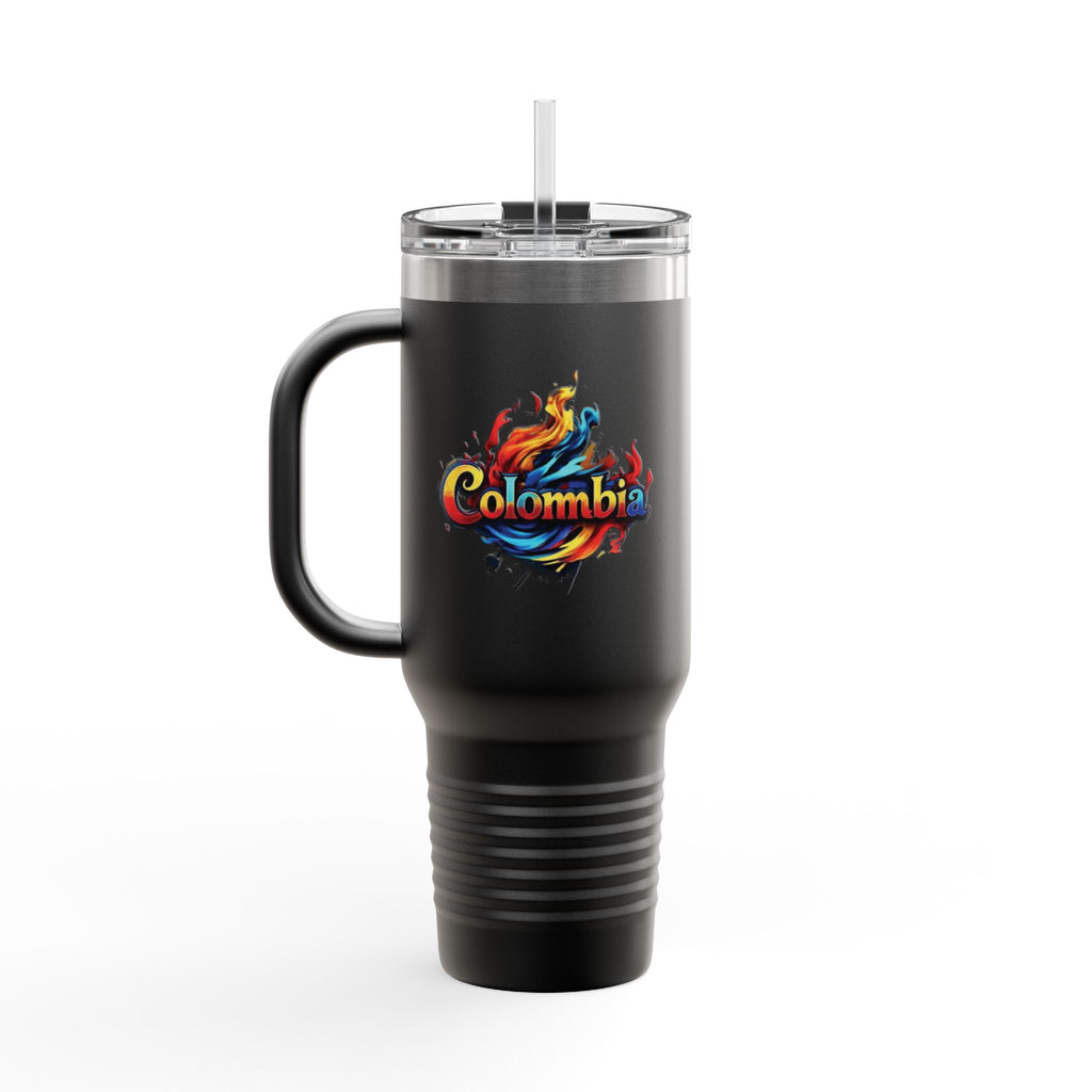 Taza térmica de viaje de Colombia: vaso colorido de 40 oz para aventureros