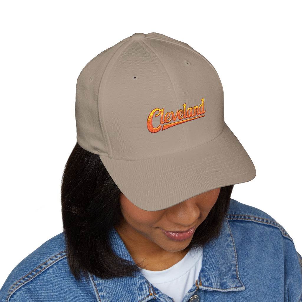 Cleveland Embroidered Cap — Retro Script Baseball Hat