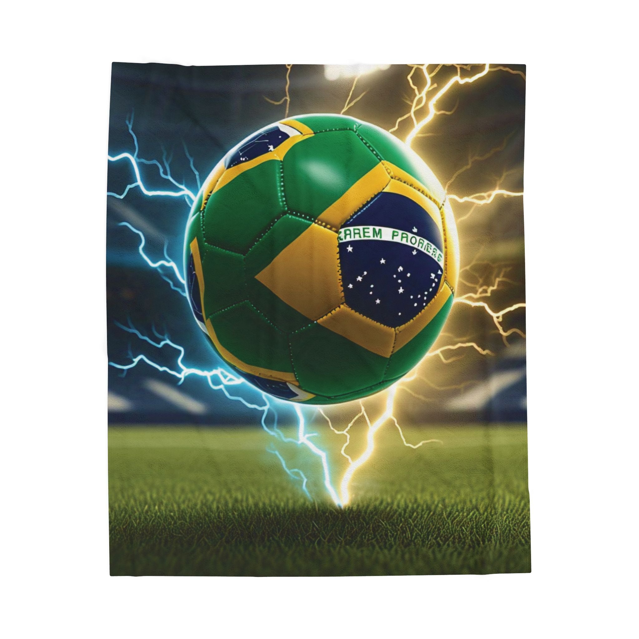 Cobertor de veludo de futebol