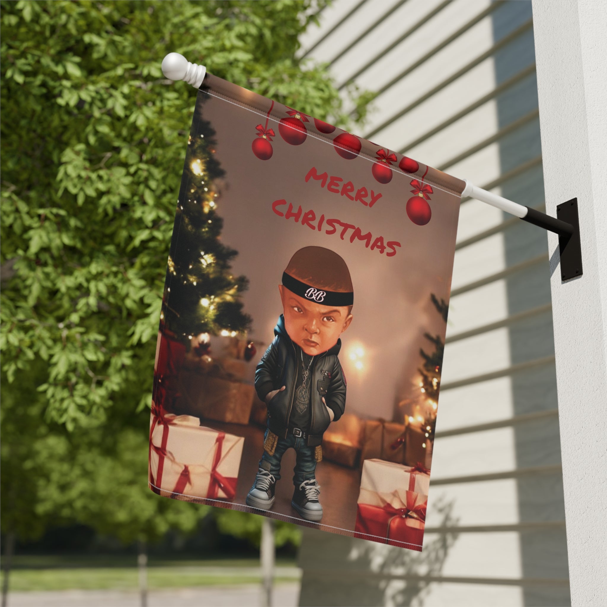 Garden Banner - Christmas Baby Welcome Sign