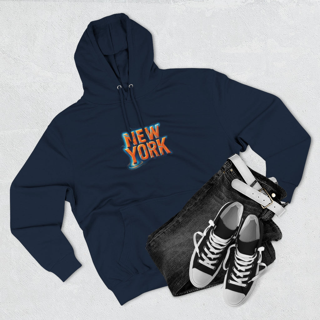 New York Fleece Hoodie, Cozy Casual Wear, Unisex Streetwear, Perfect Gift for Travel Lovers, Ideal for Cool Weather