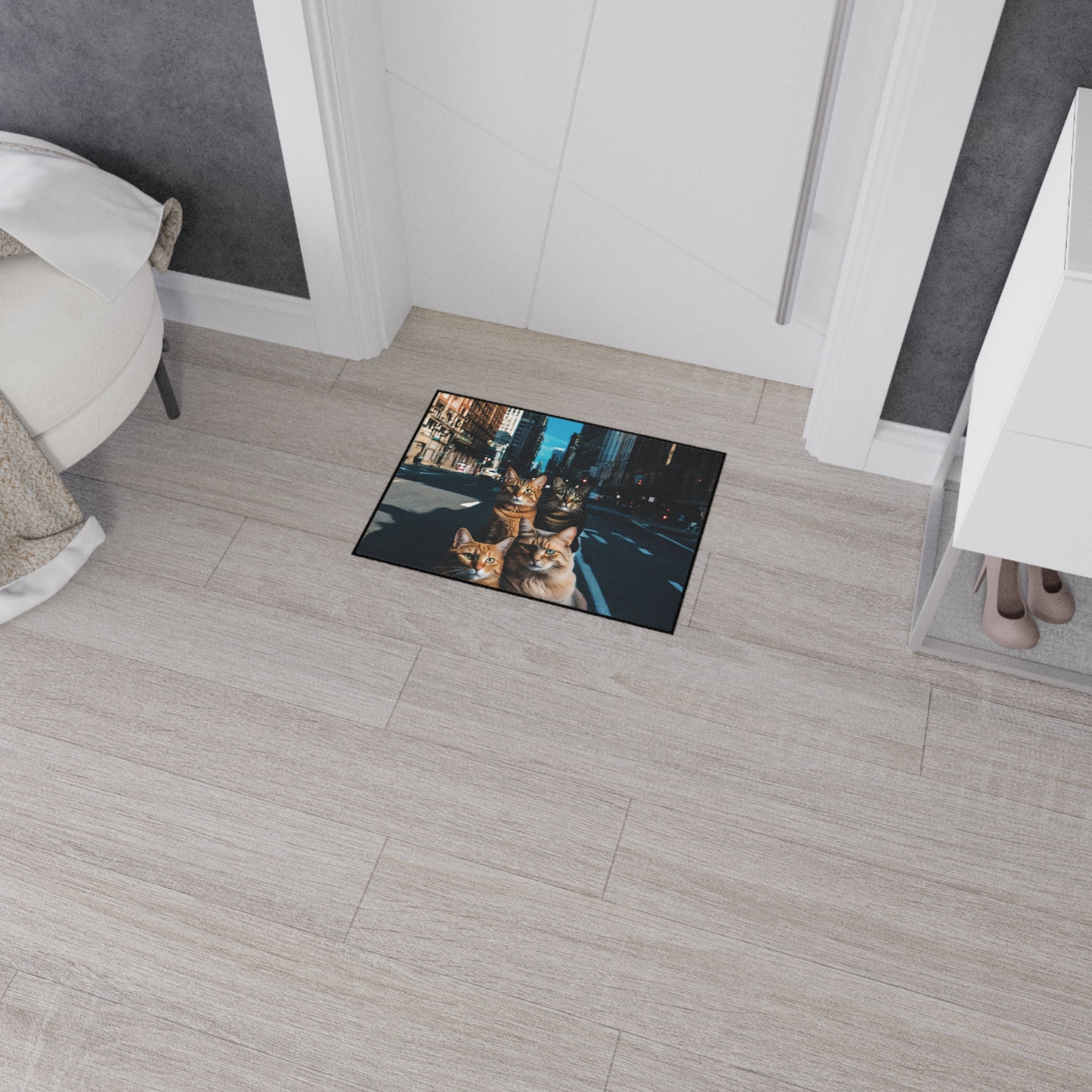 Floor Mat - Beautiful Durable Cat Design - Ideal for Gift Giving 
