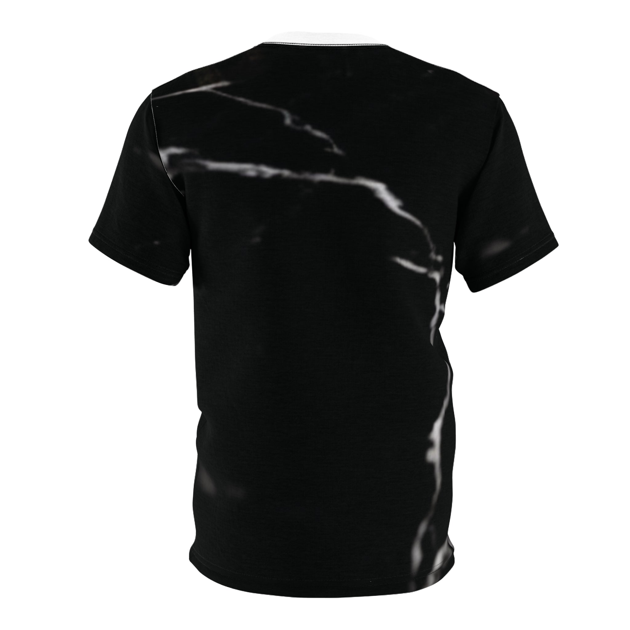 Camiseta estilosa unissex com corte e costura - Design do Brasil em fundo de mármore