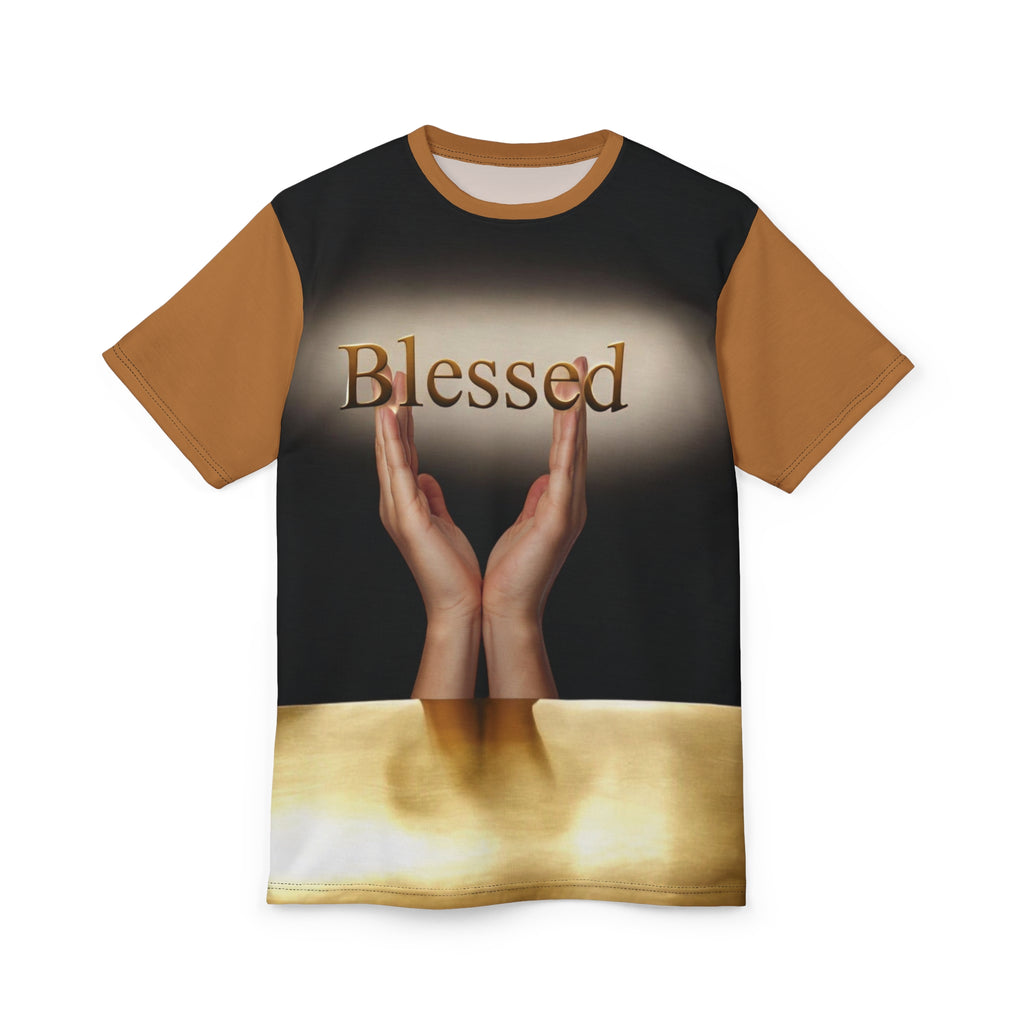 Blessed Unisex Cut &amp; Sew Tee, Inspirational Apparel, Spiritual Gift, Faith-Based Fashion, Unique T-Shirt, Everyday Wear