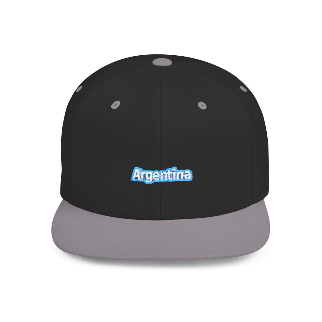 Gorra snapback - Elegante gorra gris argentina para uso casual