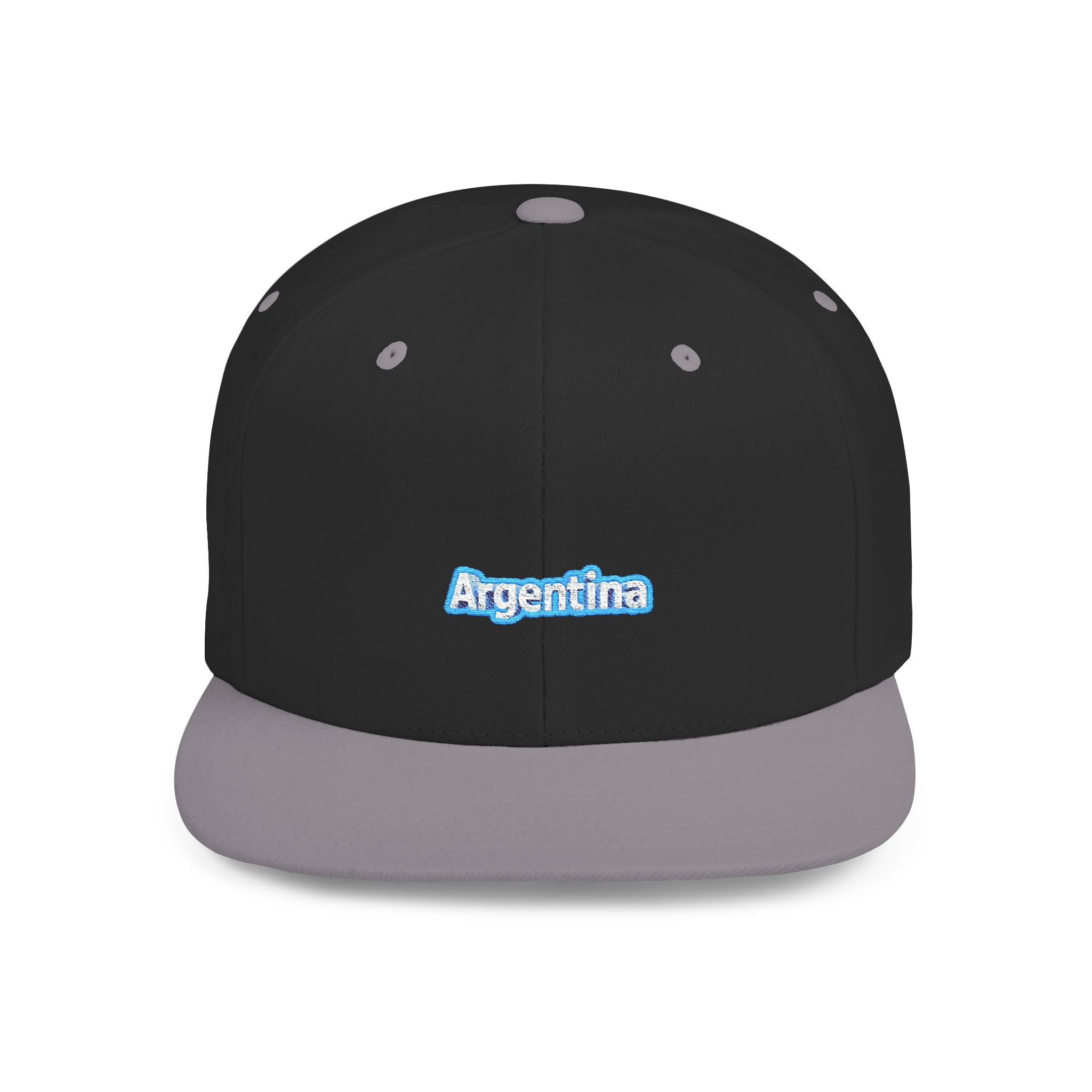 Gorra snapback - Elegante gorra gris argentina para uso casual