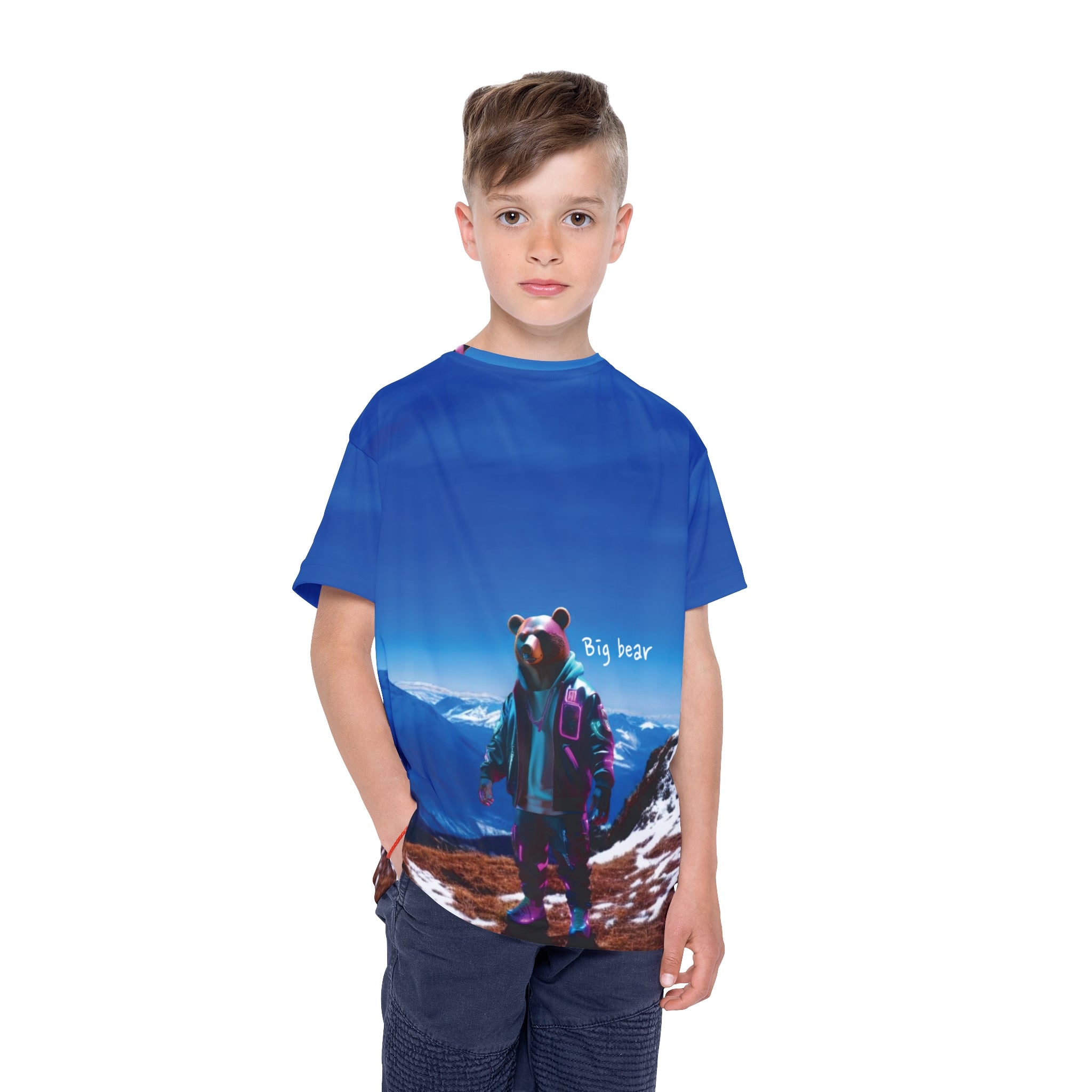 Kids T-shirt Bear Mountain Print 