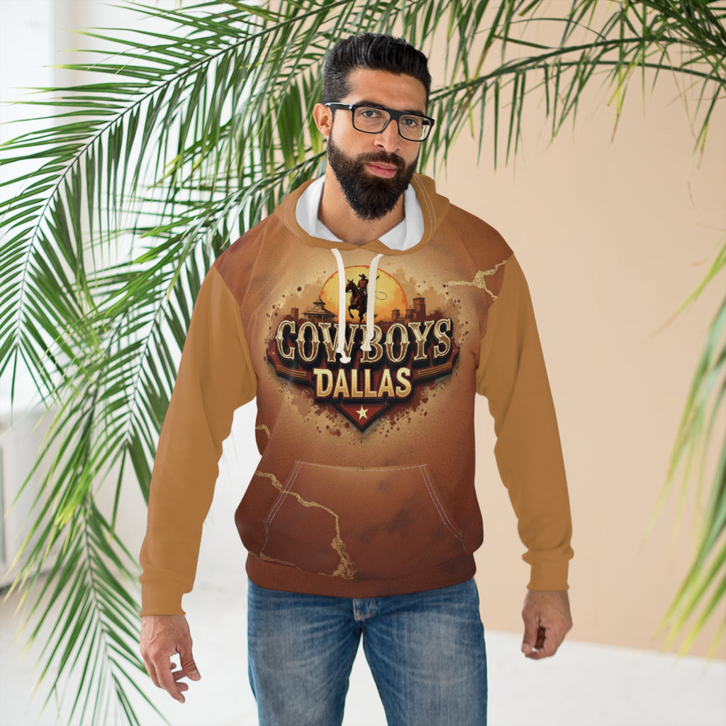 Dallas Unisex Pullover Hoodie (AOP)