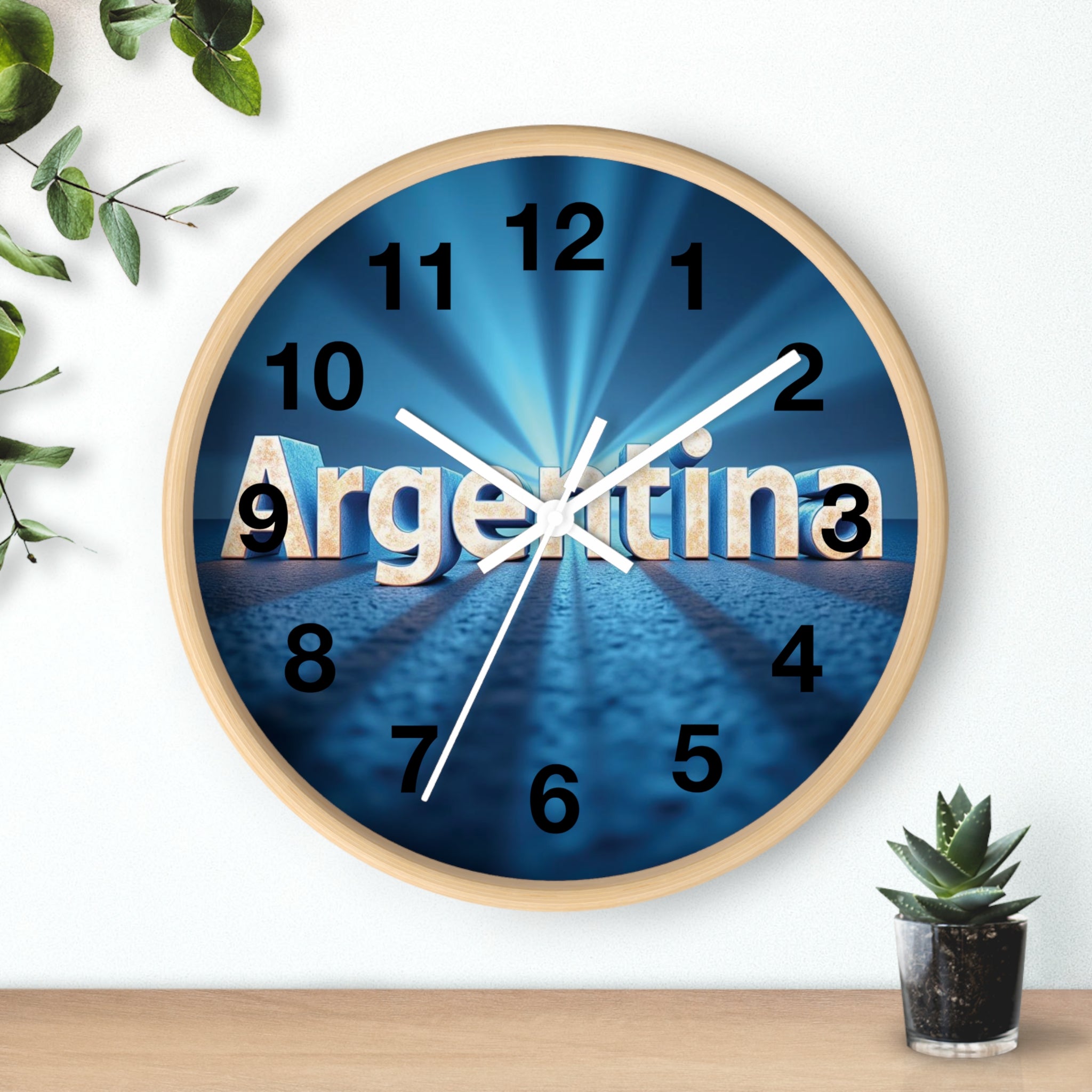 ¡Cada segundo cuenta! Un toque conmovedor y práctico para cualquier habitación con este reloj de pared único y de alta calidad, diseño Argentino.