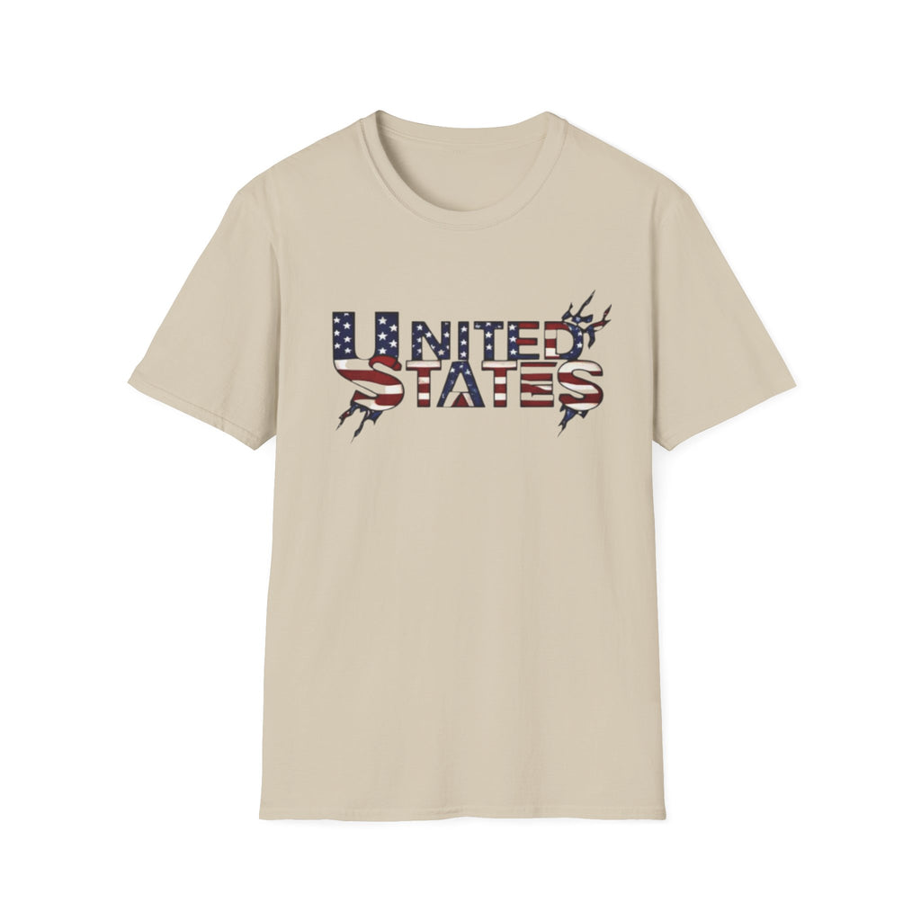 Patriotic USA T-Shirt - Unisex Softstyle Tee for Independence Day