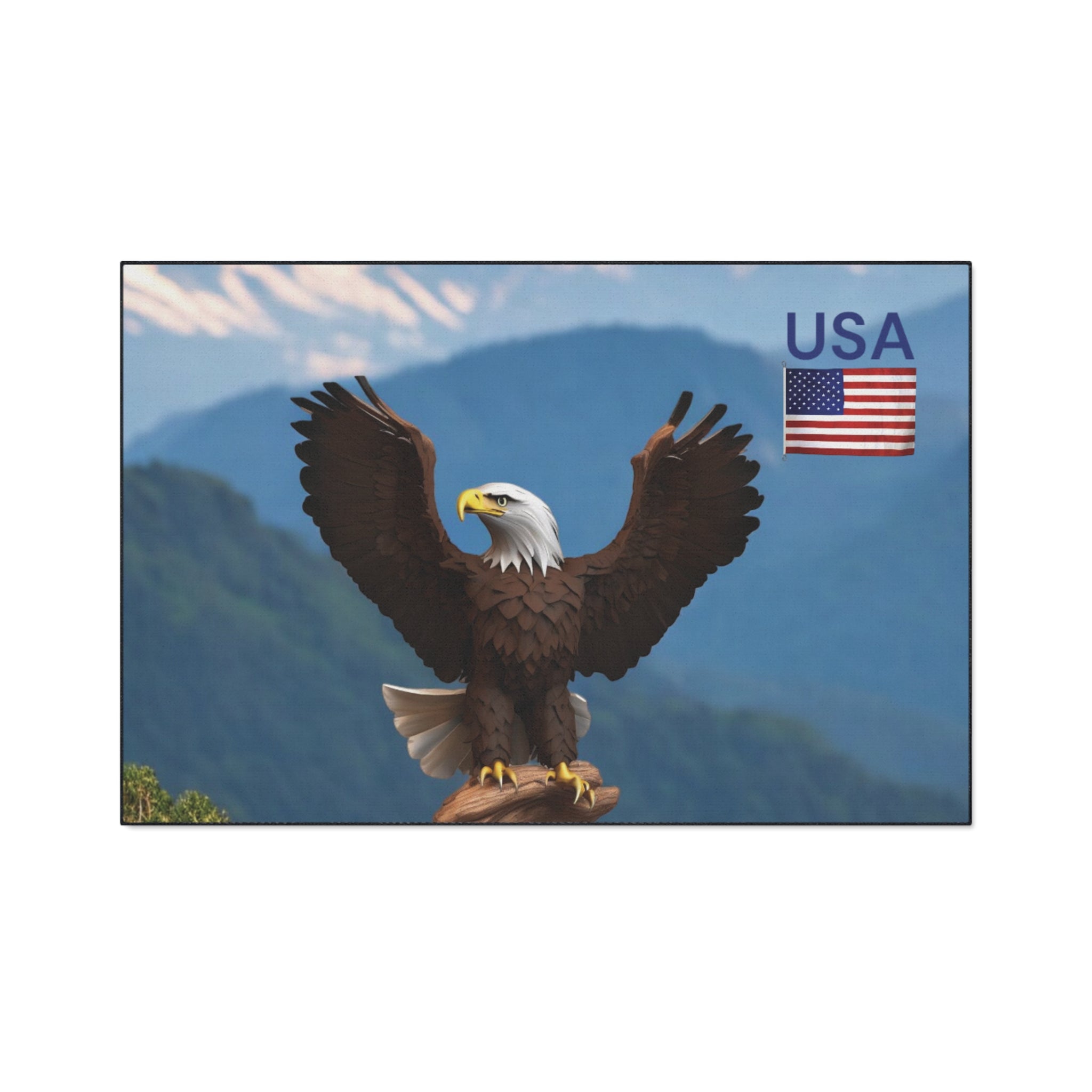 Floor Mat - Eagle in the Mountains Christmas Gift
