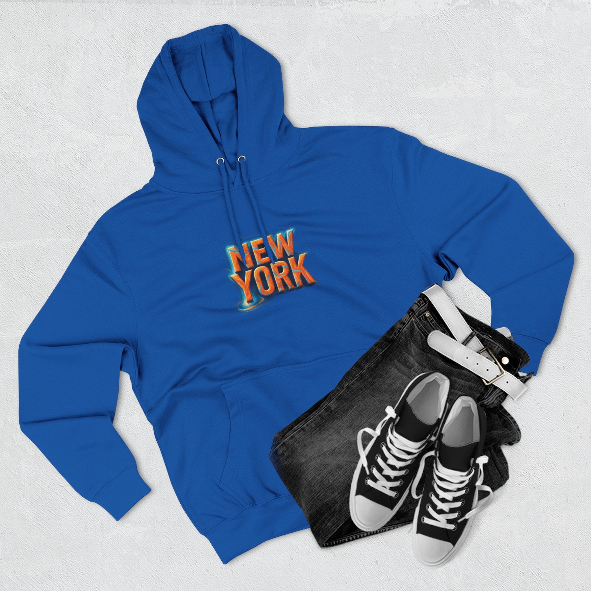 New York Fleece Hoodie, Cozy Casual Wear, Unisex Streetwear, Perfect Gift for Travel Lovers, Ideal for Cool Weather