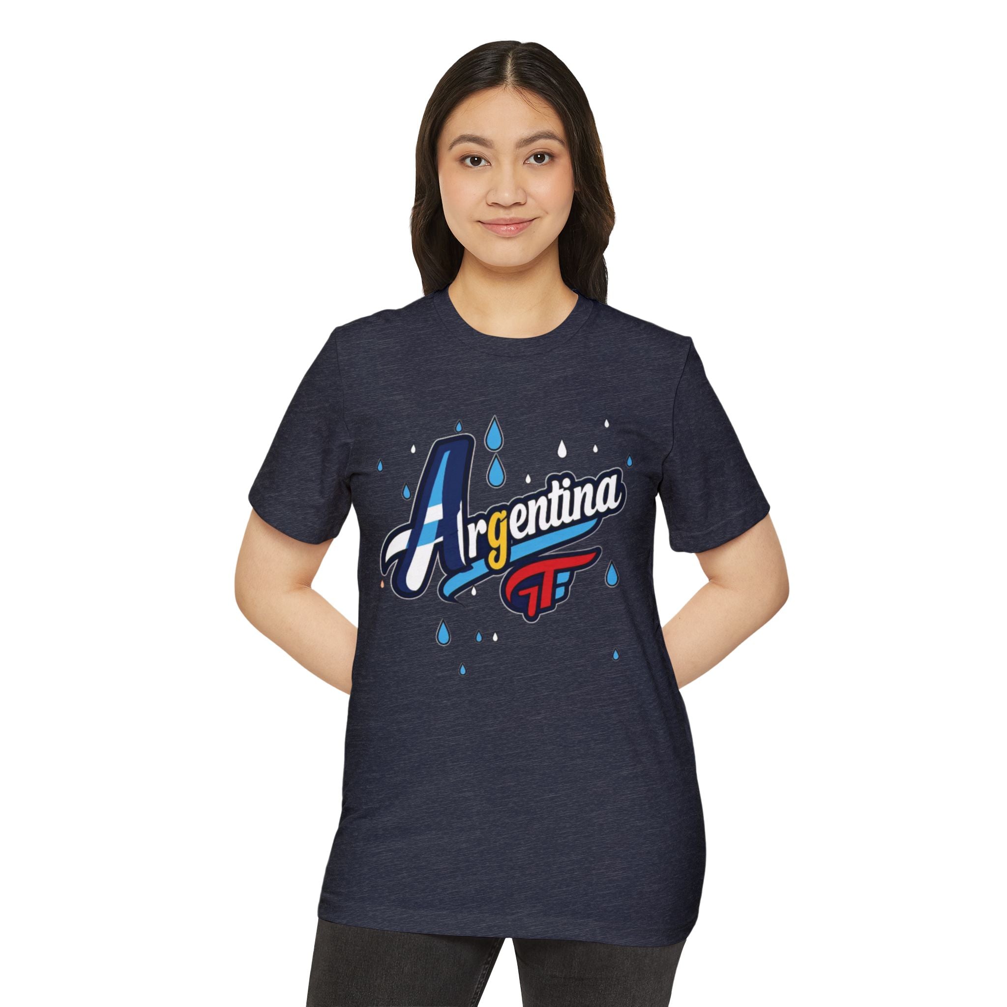 Camiseta gráfica Argentina - Moda unisex ecológica