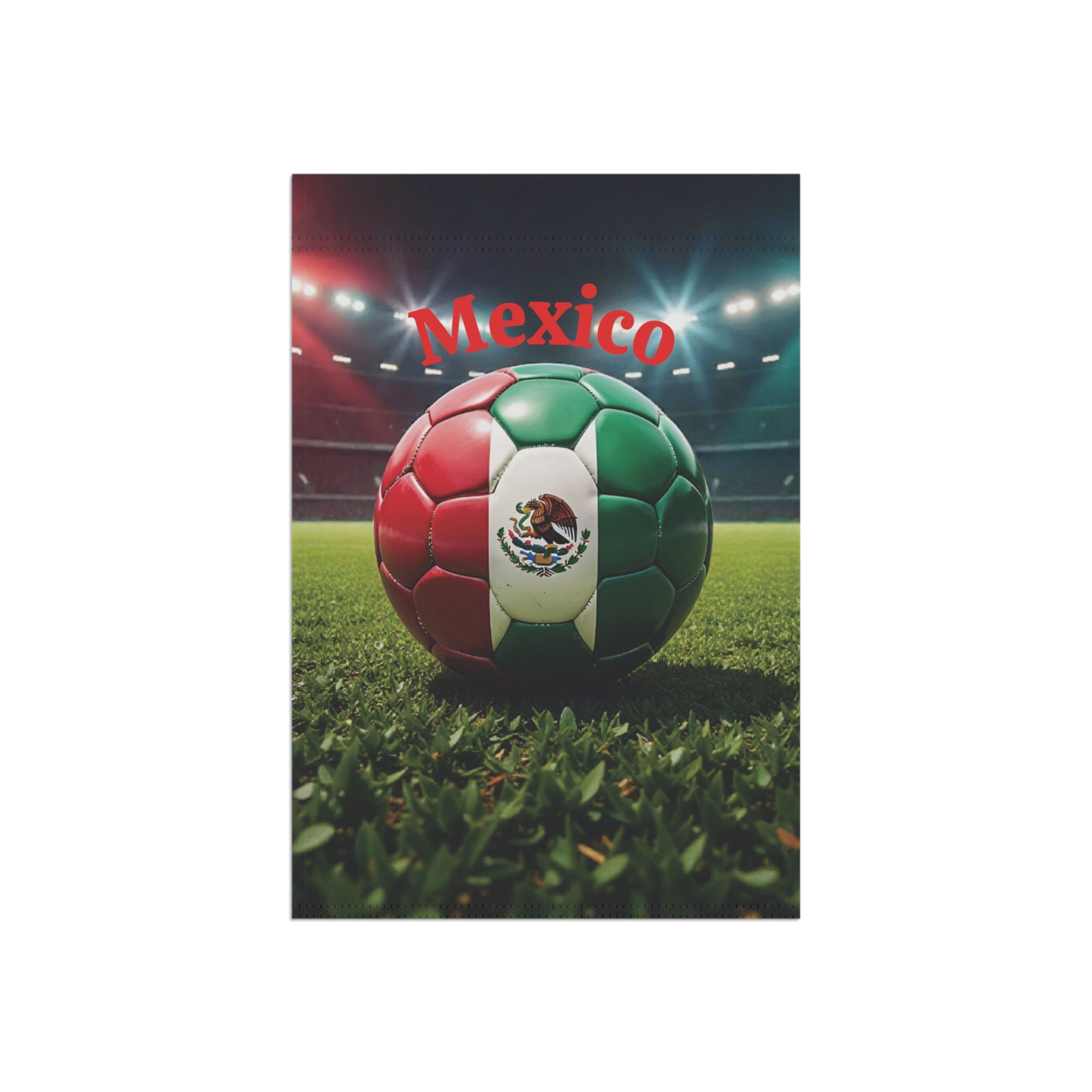 Mexico Soccer Garden Flag – Patriotic Football Yard Banner
