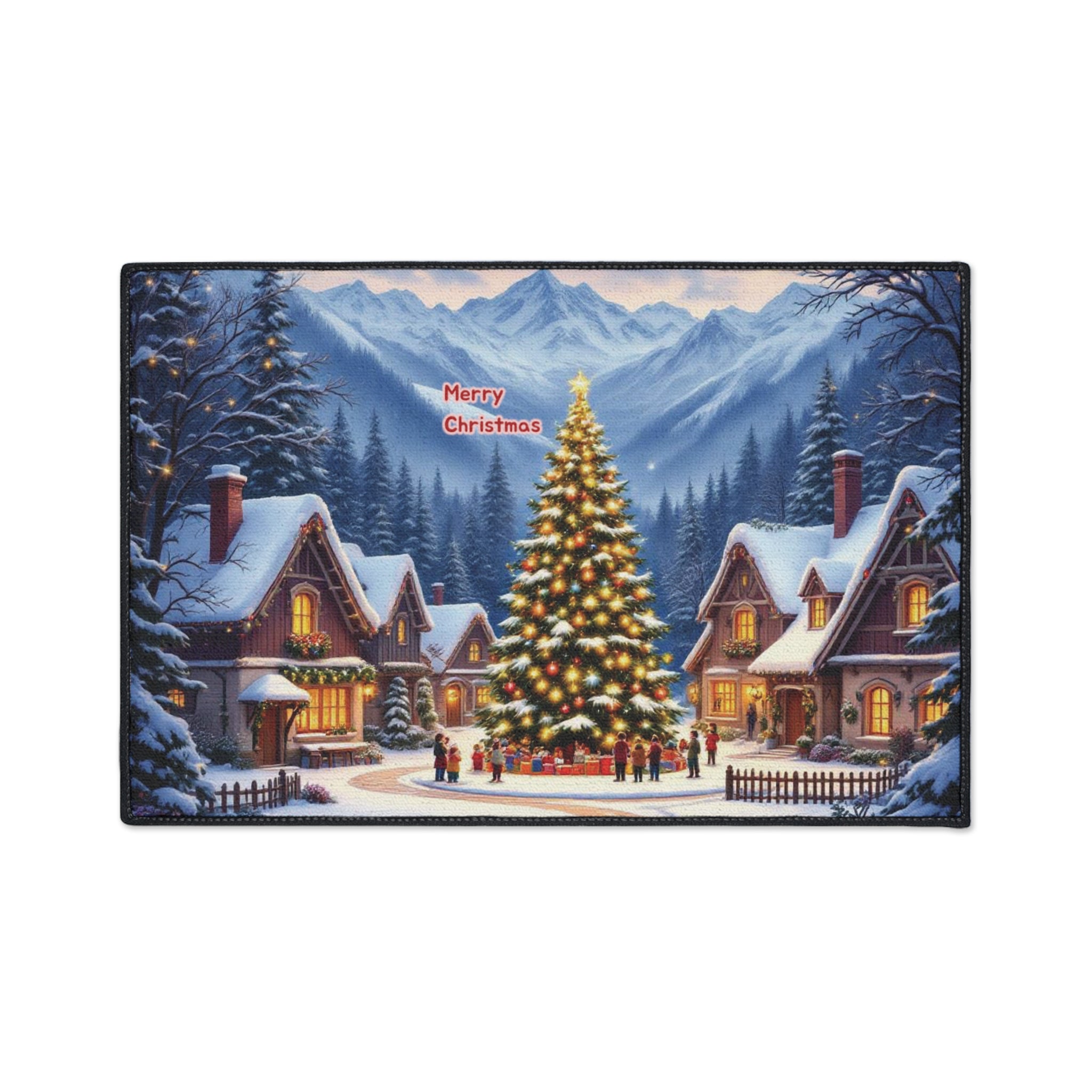 Christmas-Themed Heavy Duty Floor Mat - Cozy Holiday Decor