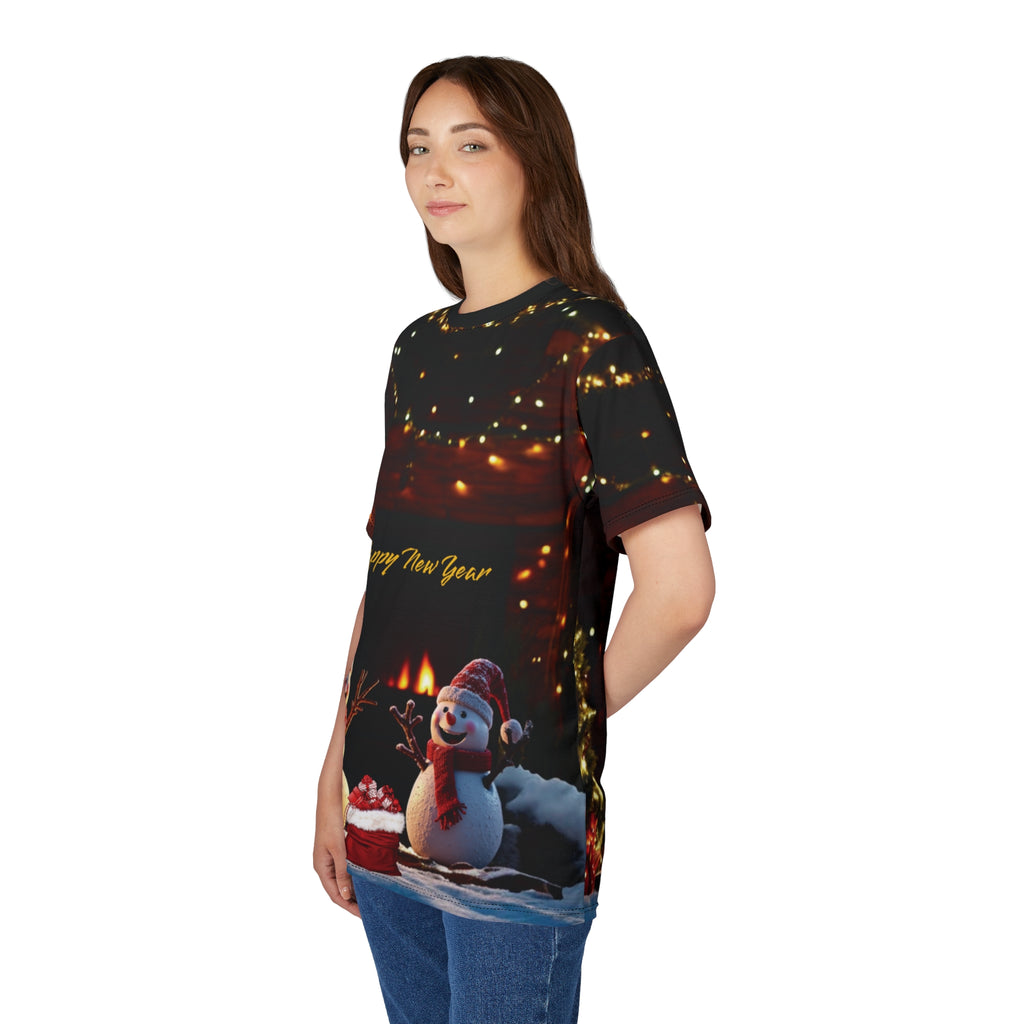 New Year Snowmen Unisex Tee