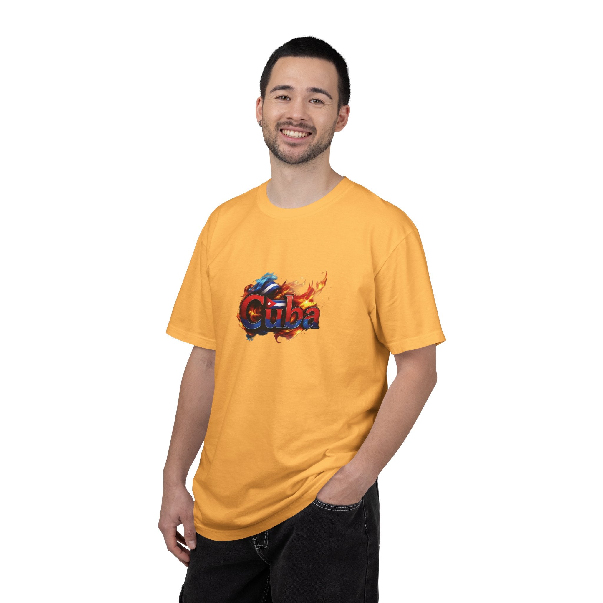 Camiseta teñida con llama cubana