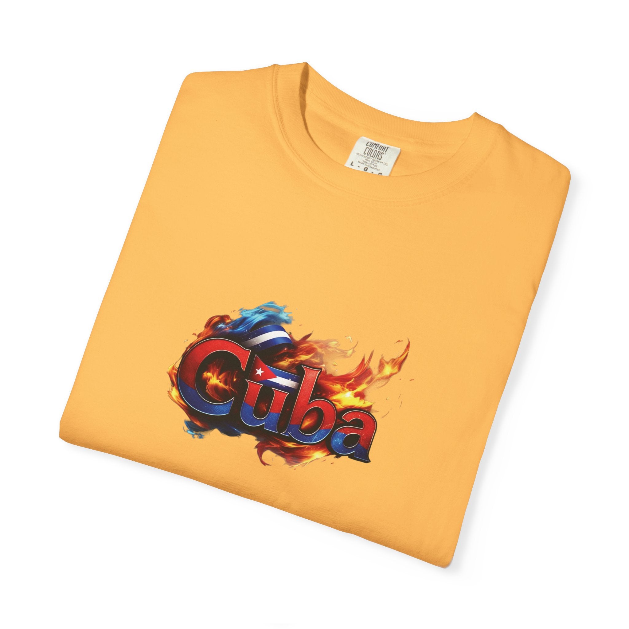 Camiseta teñida con llama cubana