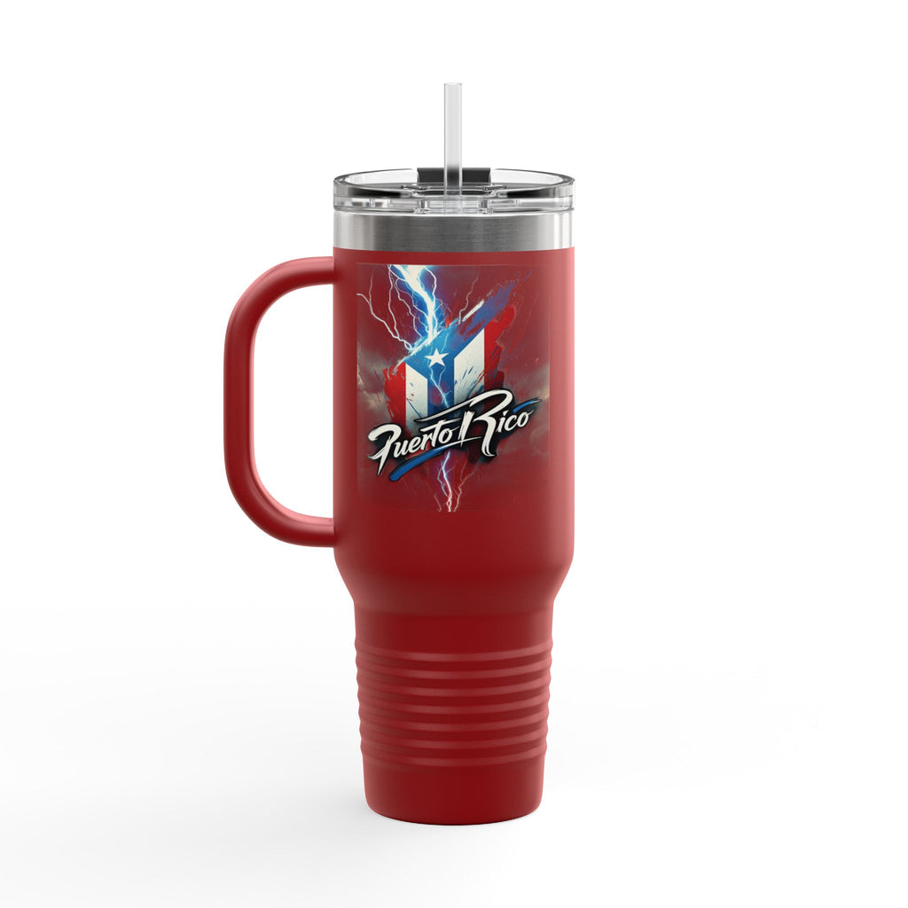 Taza de viaje con aislamiento puertorriqueño