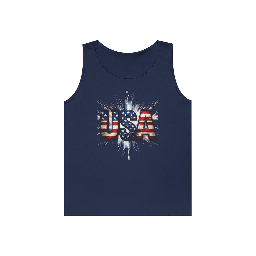 USA Patriotic Unisex Heavy Cotton Tank Top