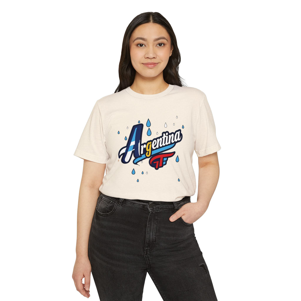 Camiseta gráfica Argentina - Moda unisex ecológica