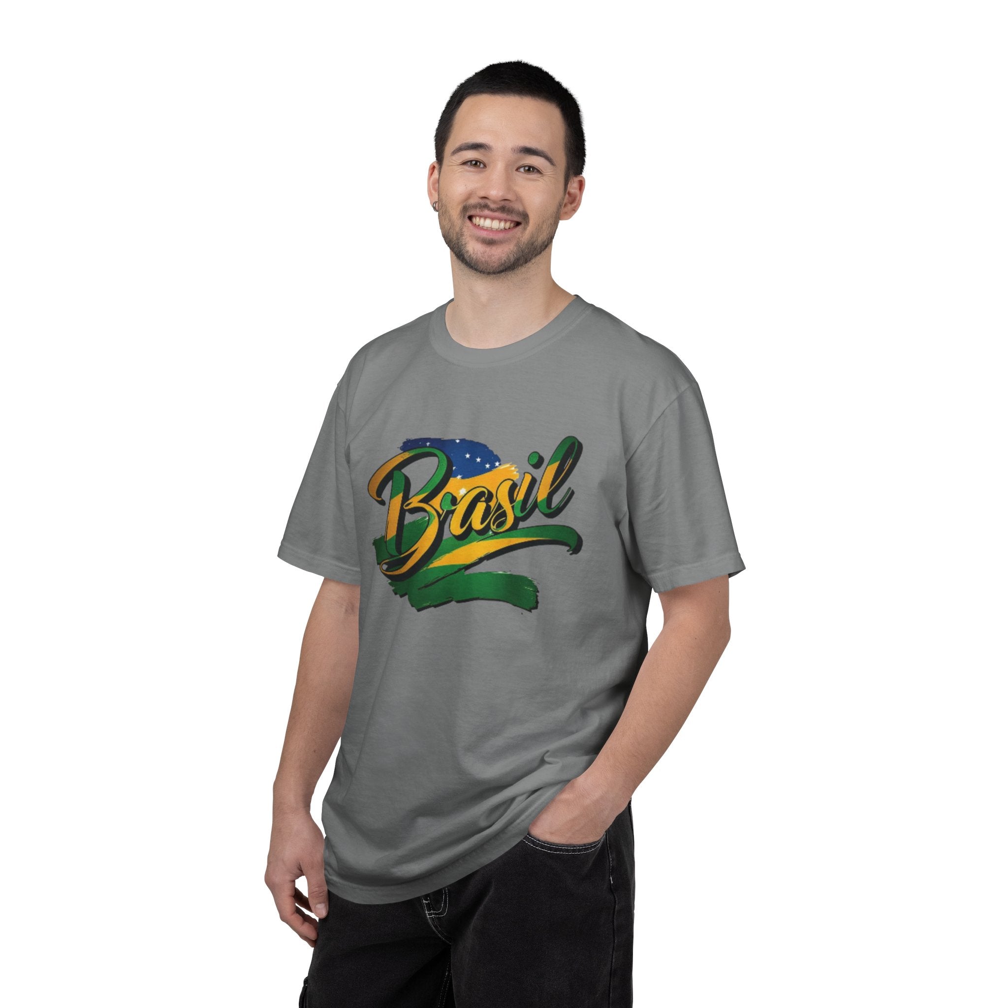 Camiseta Brasil Tingida em Tecido