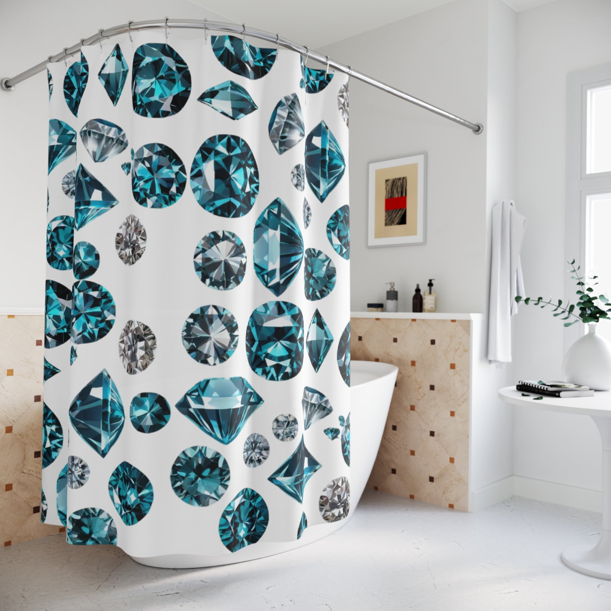Diamond Shower Curtain