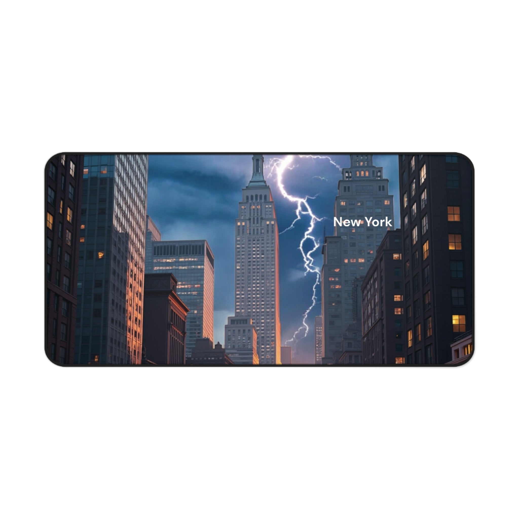 Desk Mat - Cute New York City Image Desk Pad 