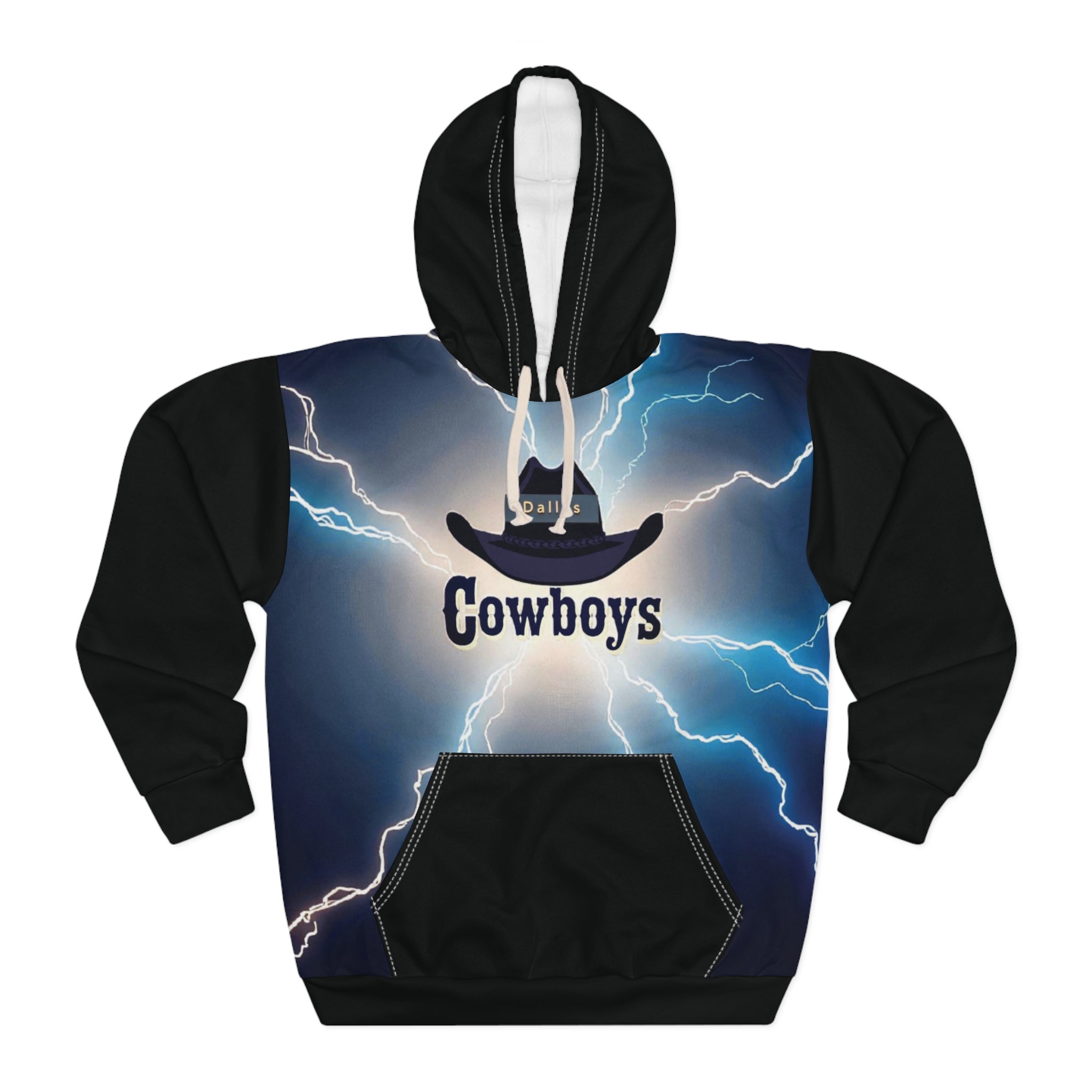 Lightning Cowboys Unisex Pullover Hoodie, Graphic Sweatshirt, Western Outlaw Apparel, for Gift  , Cozy Casual Wear