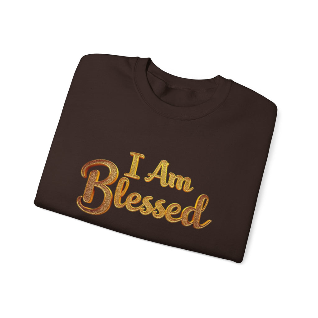 Blessed Crewneck Sweatshirt - Cozy Spiritual Apparel for Mindfulness, Perfect Gift for Holidays, Spiritual Retreats, Self-Care