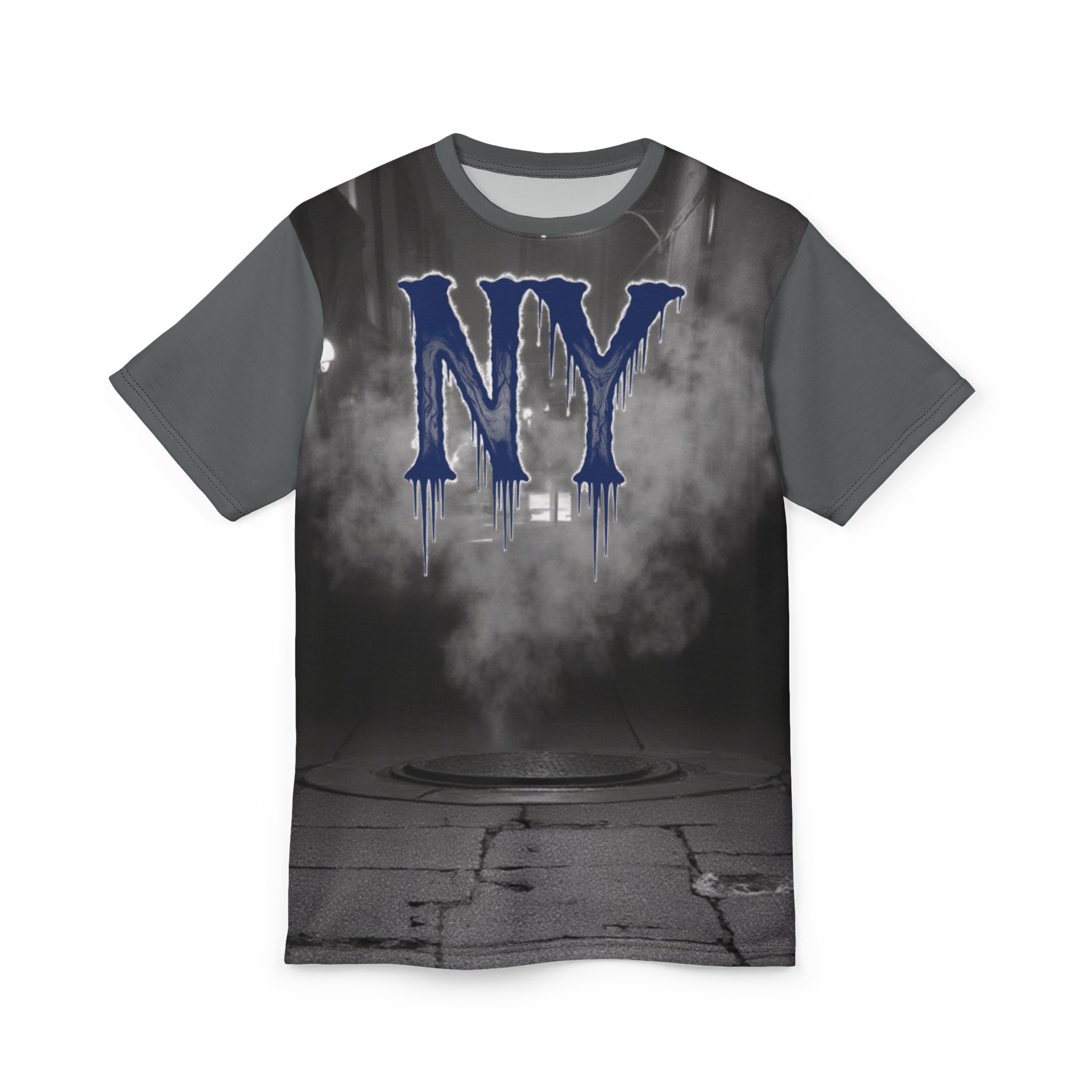 Urban Grunge AOP Tee, Unisex Graphic Shirt, NY City Style Tee, Streetwear Fashion, Casual Outfit