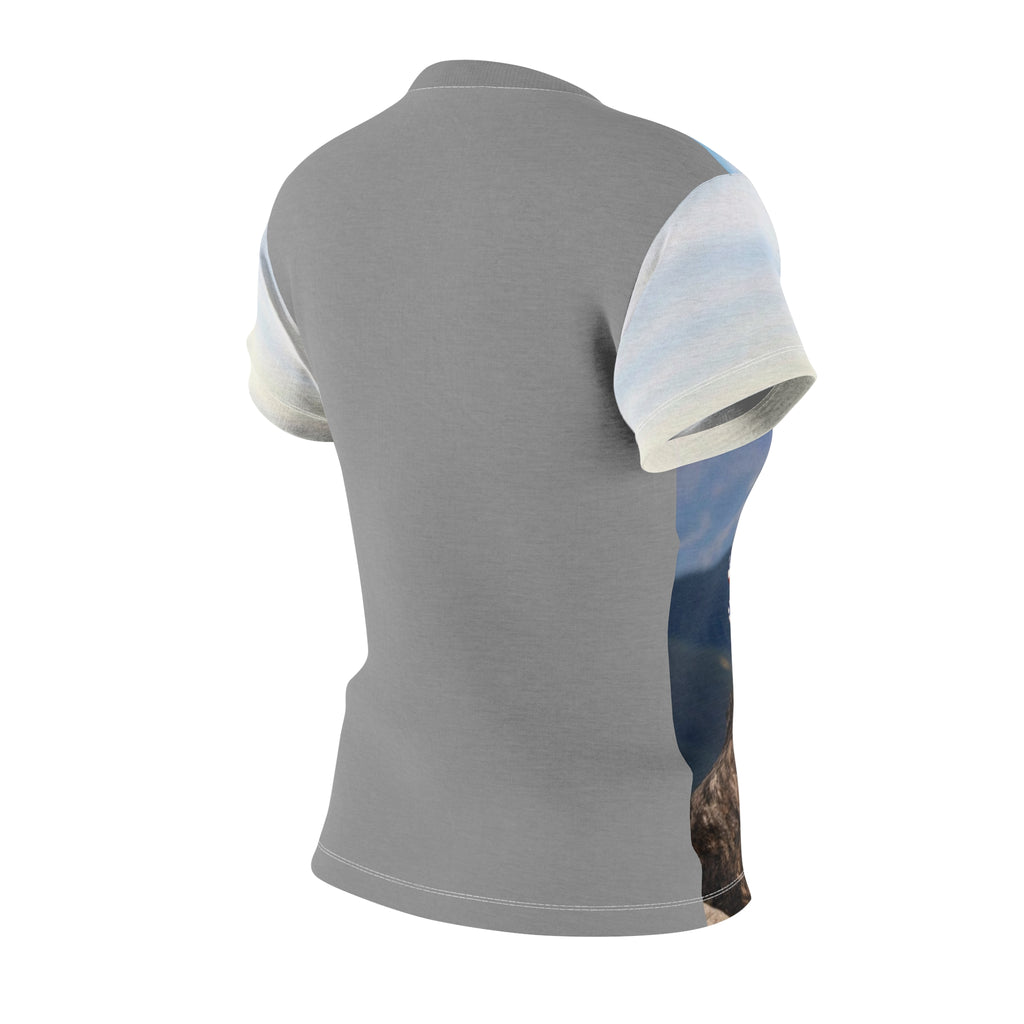 Patriotic Women's Cut & Sew Tee with USA Balloons