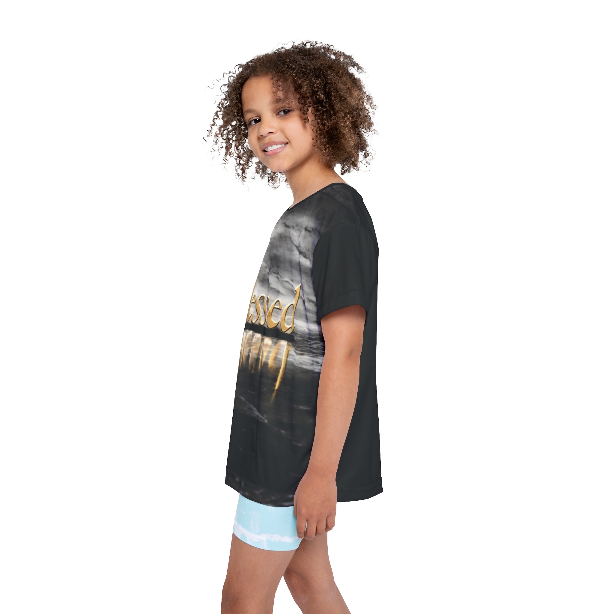 Kids T-Shirt, Blessed Graphic Tee for Team Spirit, Youth T-Shirt, Youth Gift