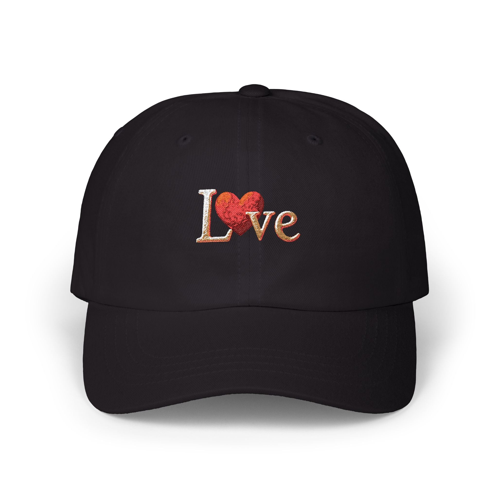 Romantic Love Dad Cap, Casual Hat, Gift for Father's Day, Outdoor Accessory, Summer Style, Embroidered Love Cap