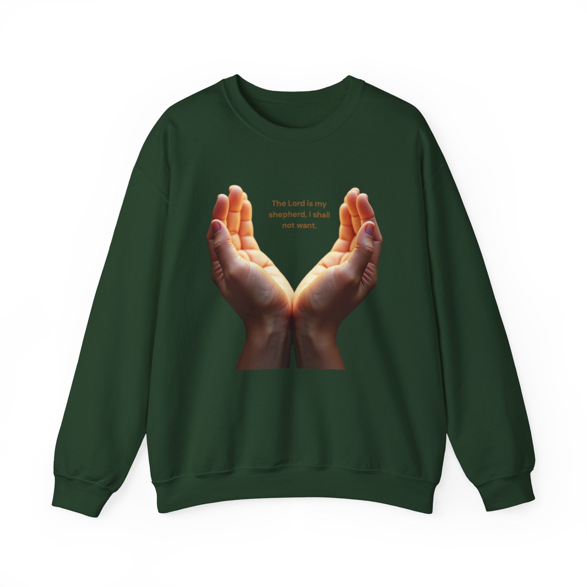 Heartfelt Hands Crewneck Sweatshirt, Inspirational Sweatshirt, Gift for Friends, Cozy Layer, Intention Sweatshirt, Relaxed Fit