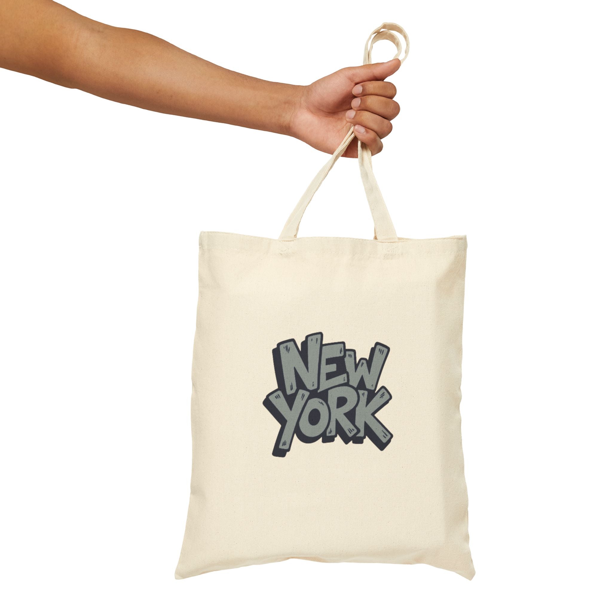 New York Graffiti Cotton Tote Bag