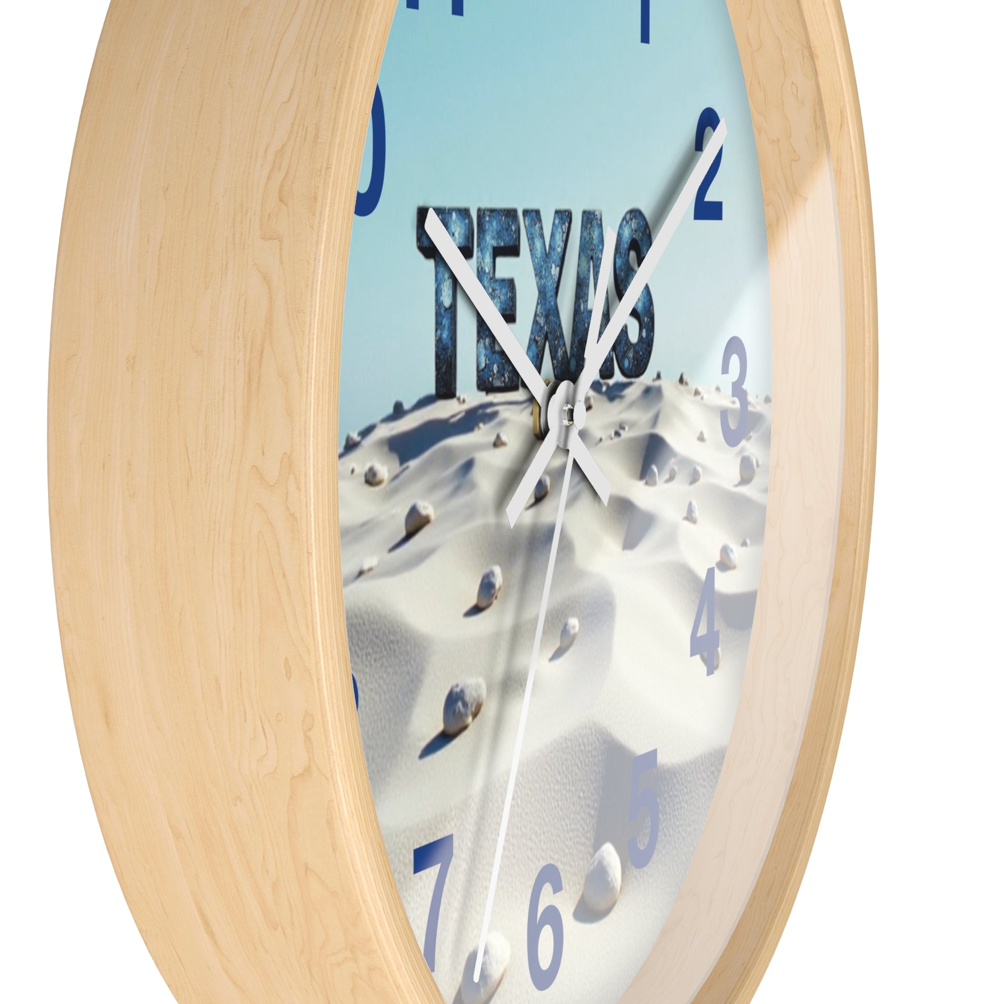 Texas Desert-Themed Wall Clock, Unique Home Décor, Gift for Texas Lovers, Beach Vibe Clock, Country Home Accent