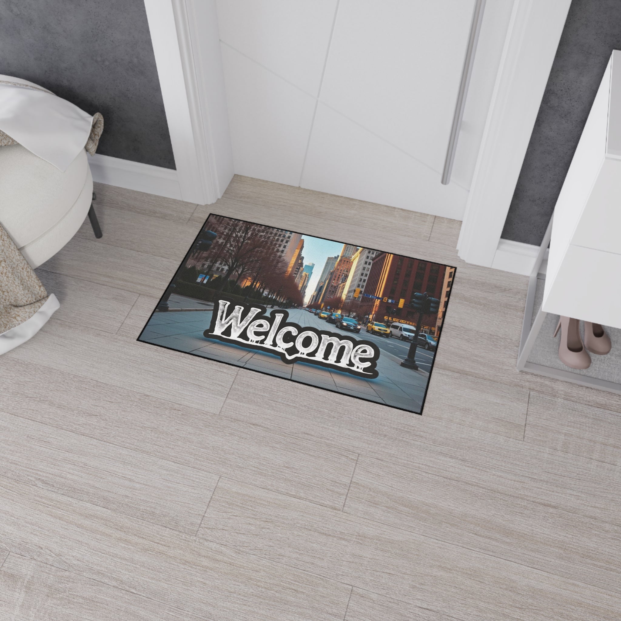 Charming Welcome Floor Mat for Home Entryway, Heavy Duty Exterior Doormat, Perfect for Housewarming Gifts, Seasonal Decor, [...] 