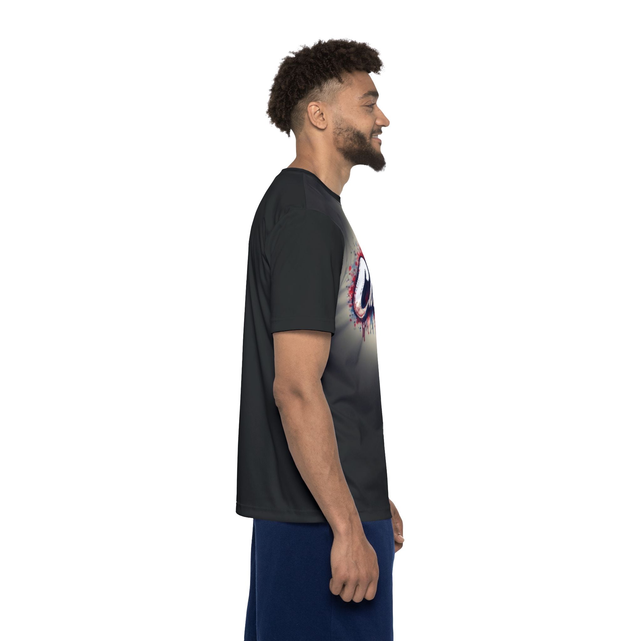 Cleveland Skyline Sports Jersey — Men’s Athletic Tee with Graffiti Script