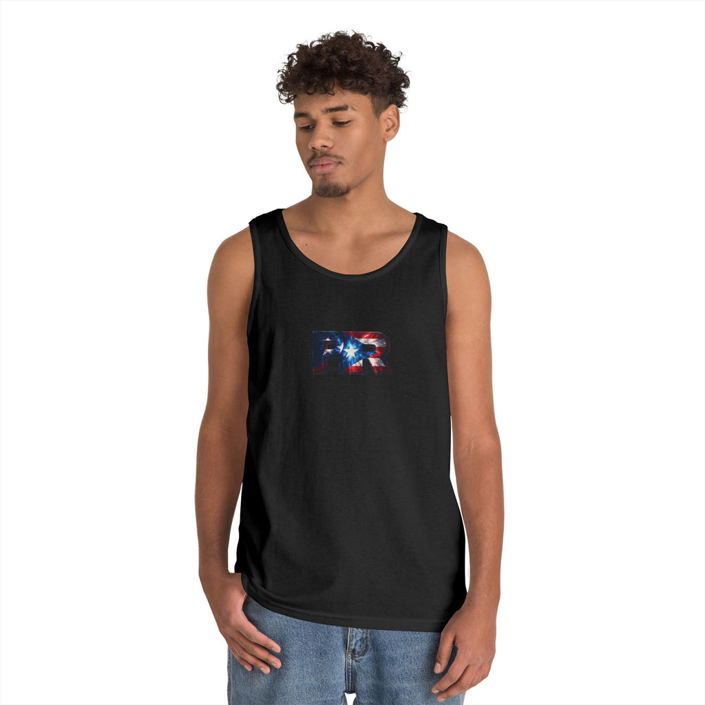 Camiseta unisex de algodón grueso de Puerto Rico | Diseño Patriótico de PR