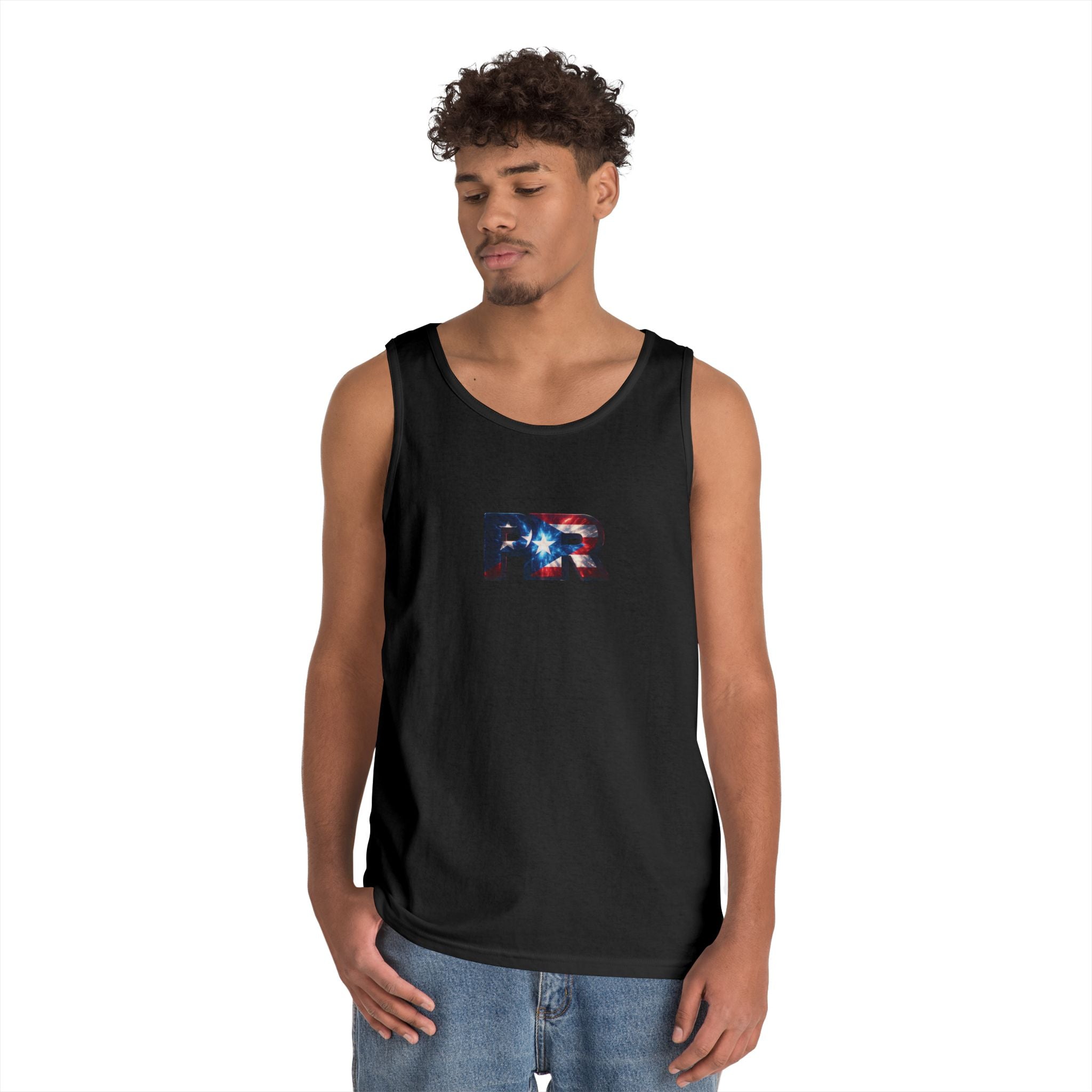 Camiseta unisex de algodón grueso de Puerto Rico | Diseño Patriótico de PR