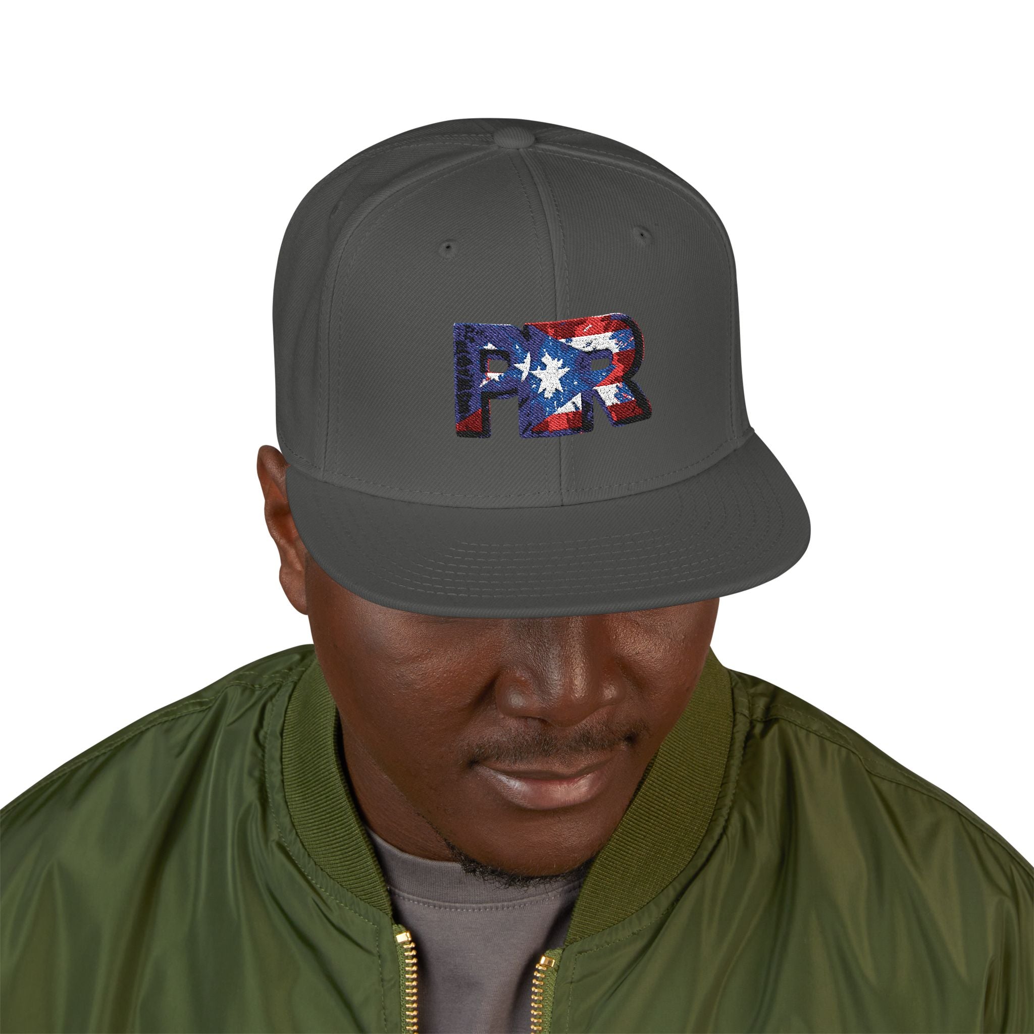 Gorra patriótica de PR | Gorra con la bandera de Puerto Rico bordada | Moda ajustable y moderna