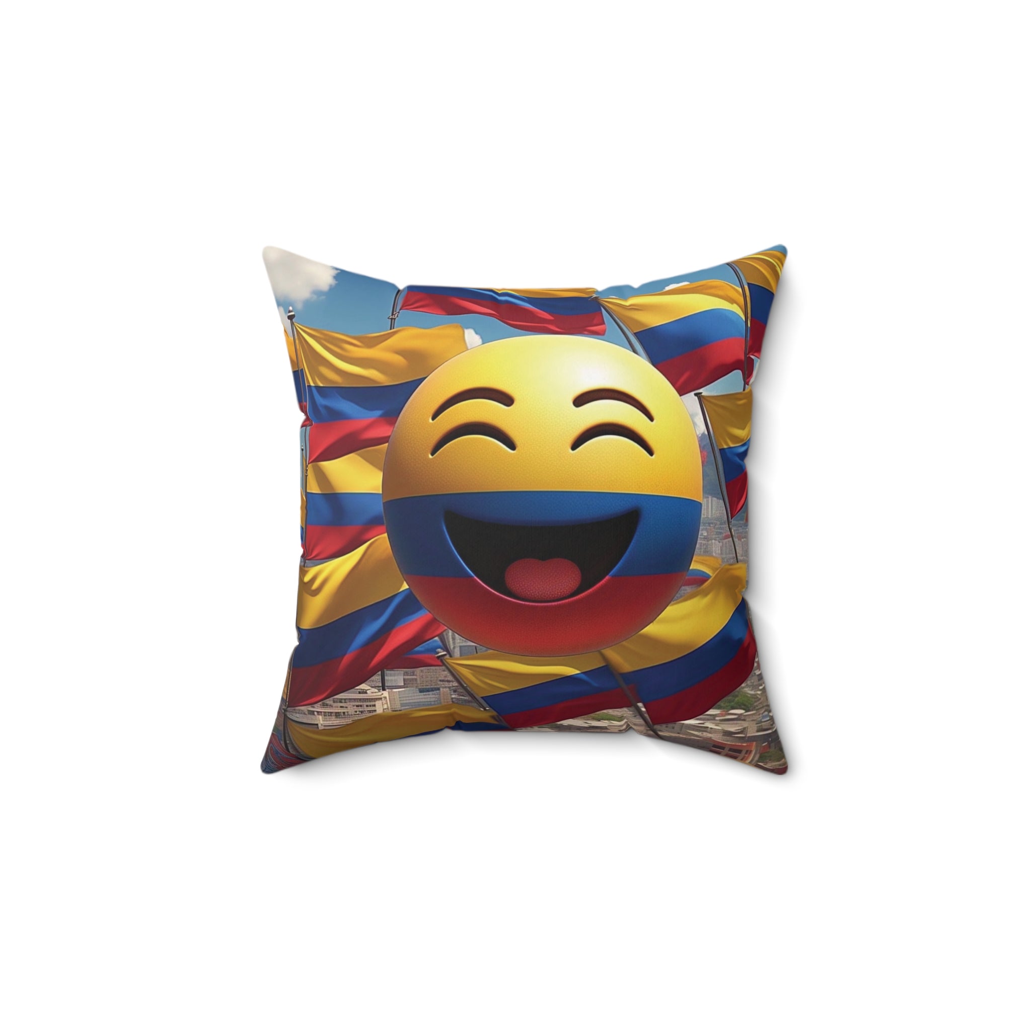 Almohada decorativa emoji colombiana: ¡ilumina tu hogar!