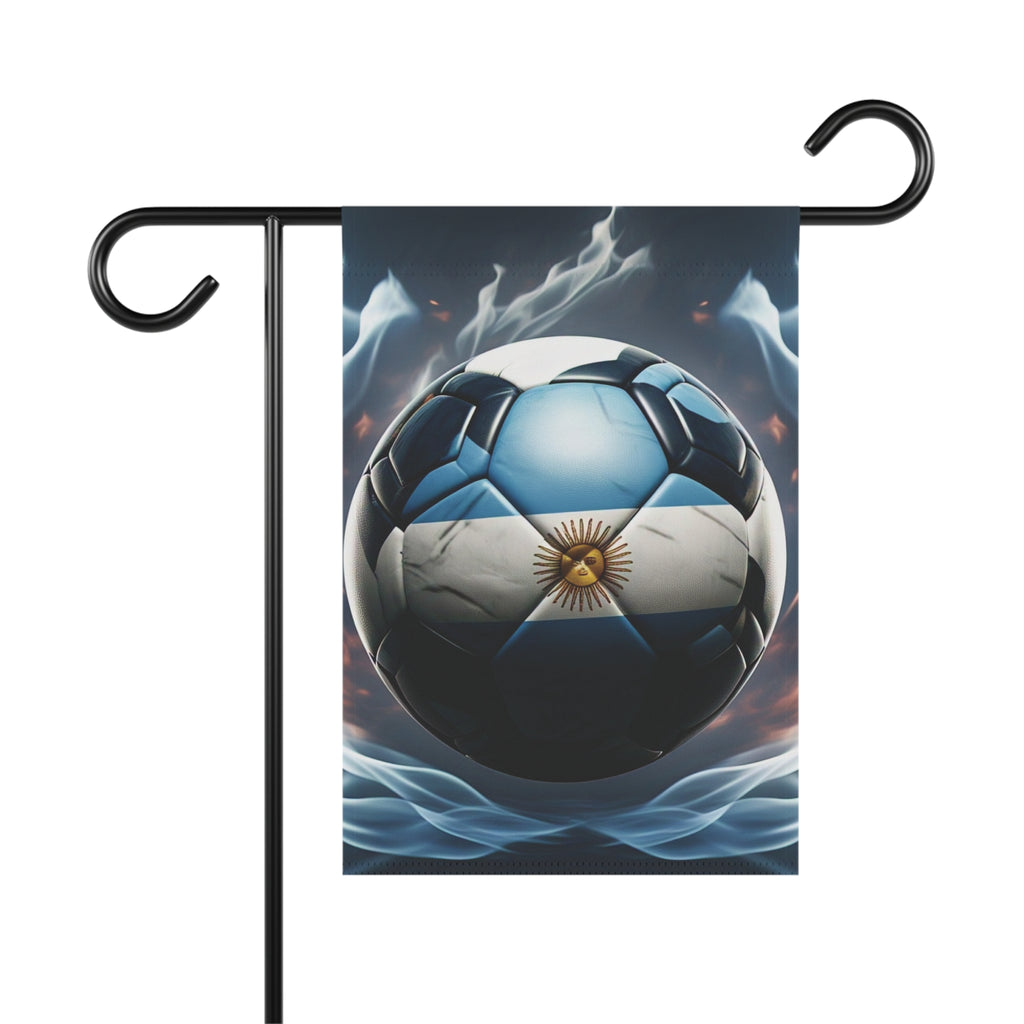 Argentina Soccer Ball Garden Flag – Football Fan Garden Banner