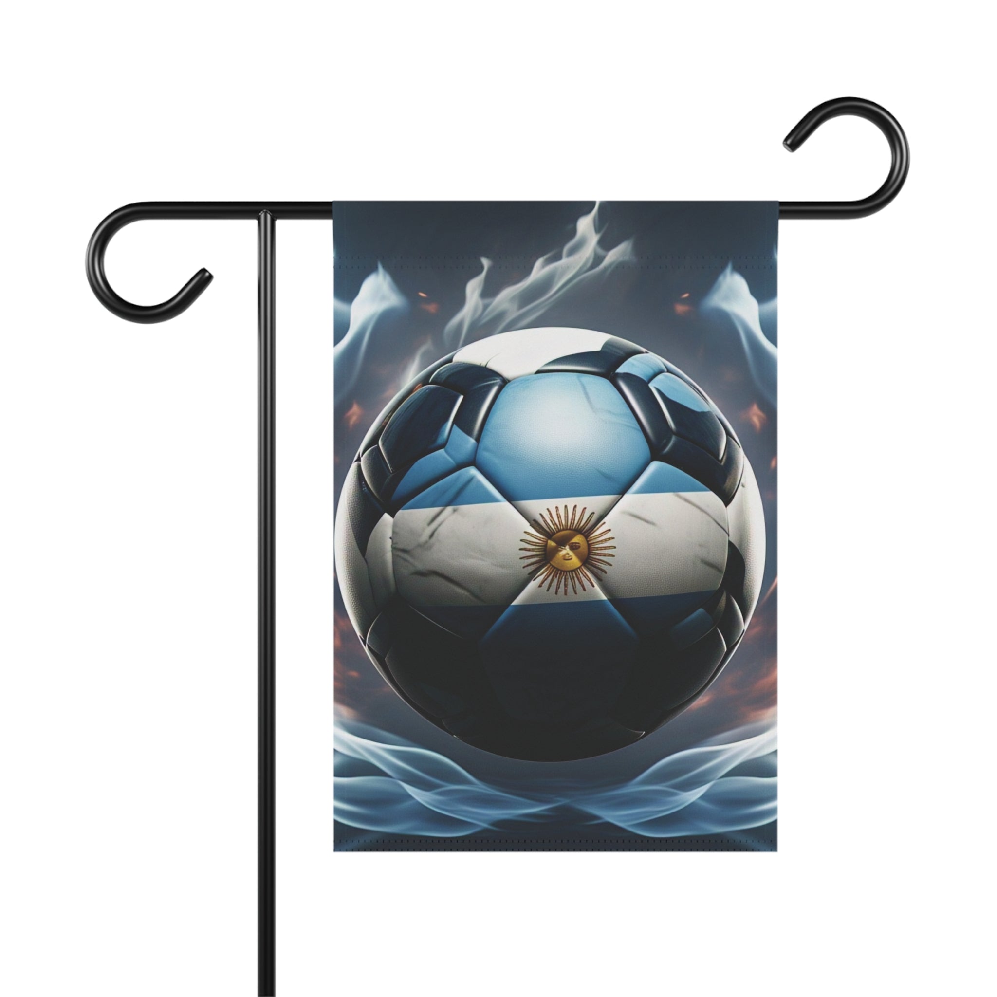 Argentina Soccer Ball Garden Flag – Football Fan Garden Banner