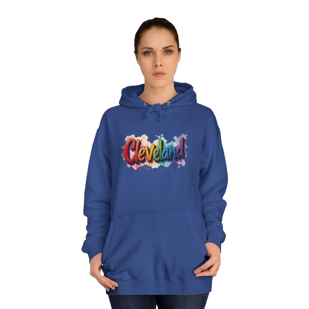 Cleveland Pride Unisex College Hoodie, Comfortable Campus Wear, LGBTQ+ Support Apparel, College Merchandise, Gift for Students