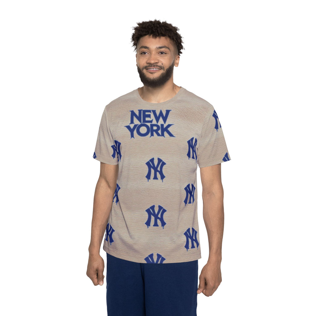 New York Patterned Sports Jersey — All-Over Print Athletic Tee