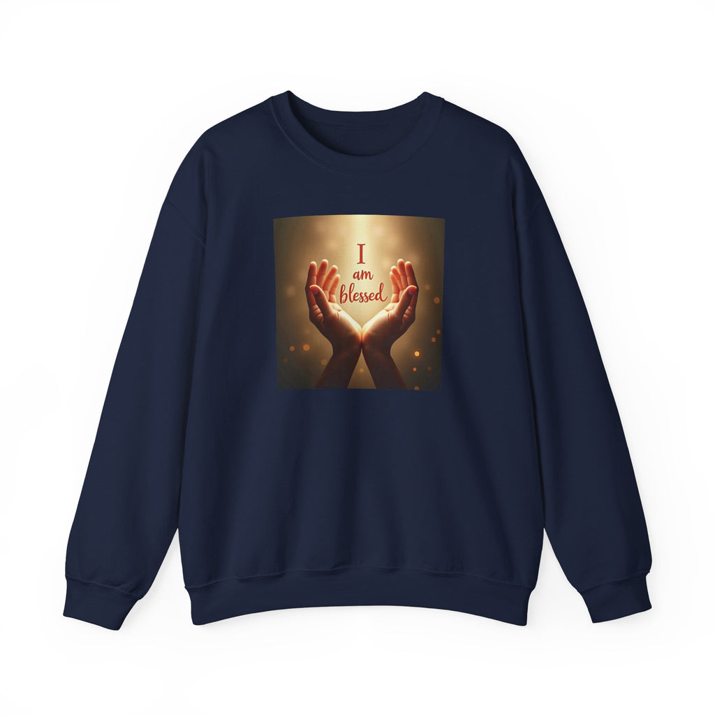 Blessed Hands Unisex Sweatshirt, Spiritual Gift, Cozy Crewneck, Inspirational Apparel, Self-Care Fashion, Comfortable Everyday Wear