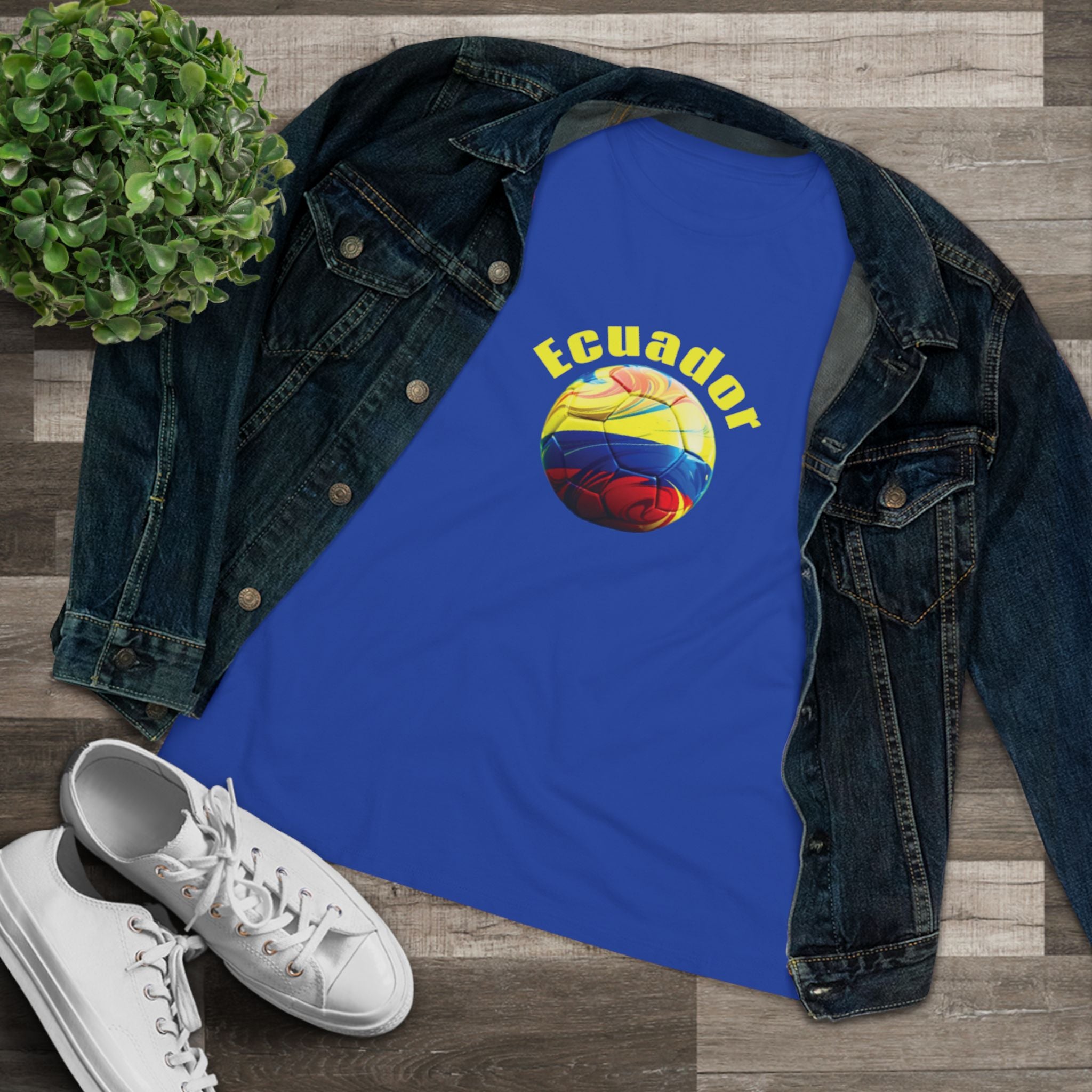 Ecuador Soccer Ball Graphic Tee