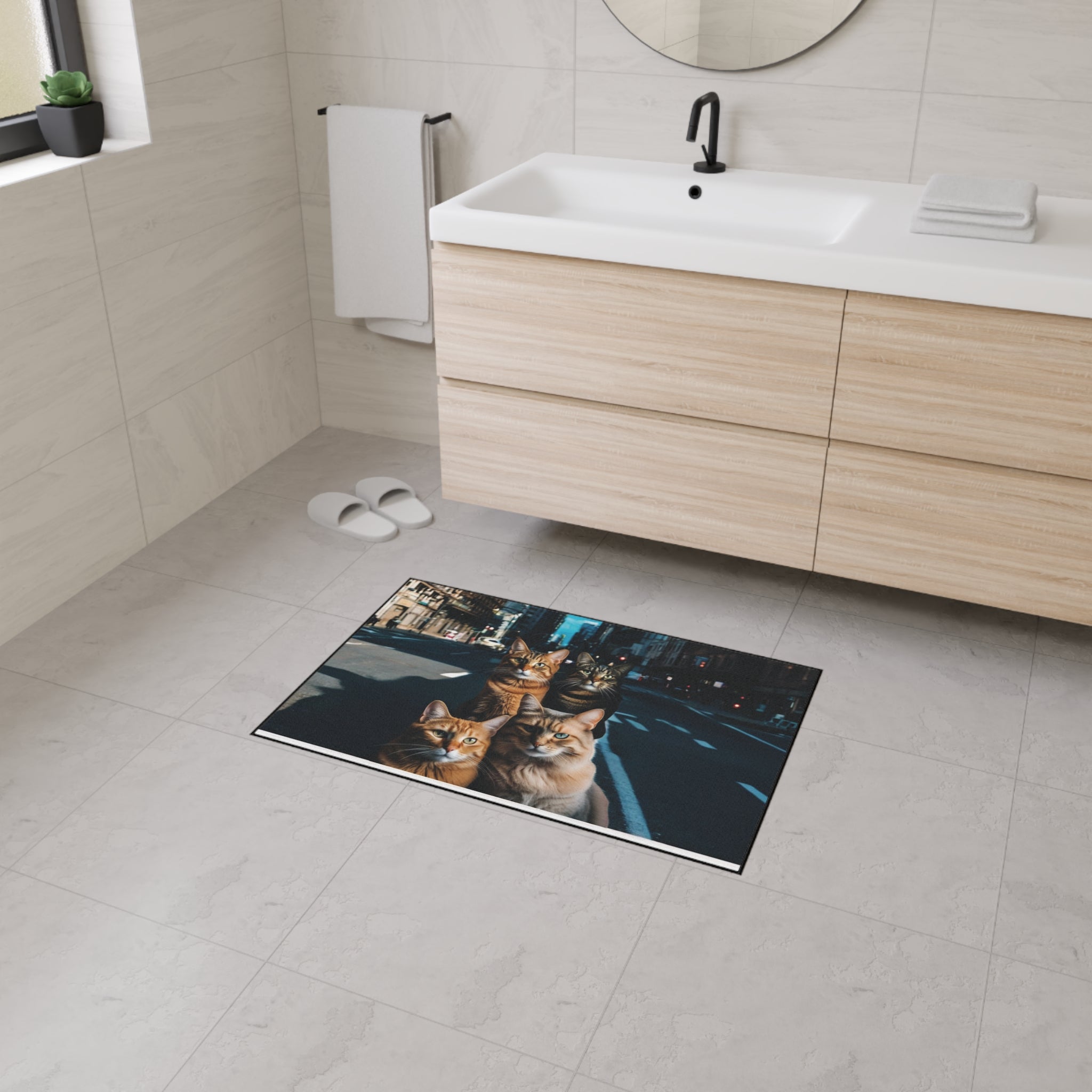 Floor Mat - Beautiful Durable Cat Design - Ideal for Gift Giving